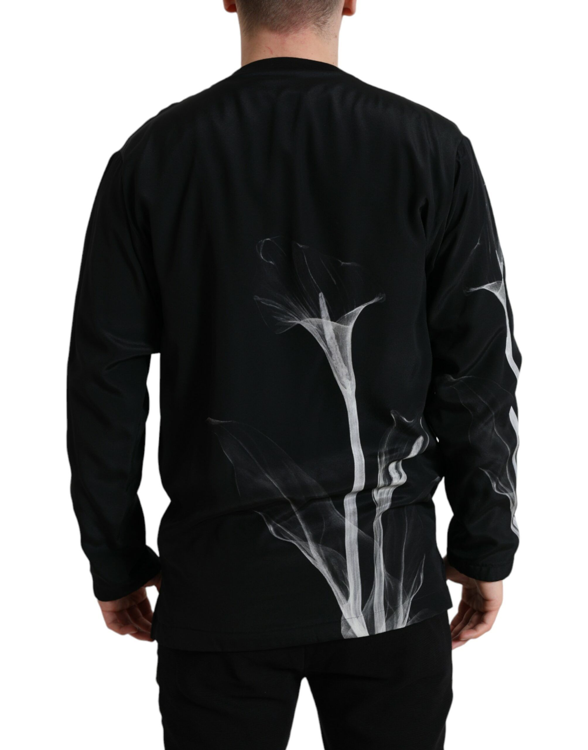 Floral Print Crewneck Pullover Men's Sweater - Dolce & Gabbana - Modalova