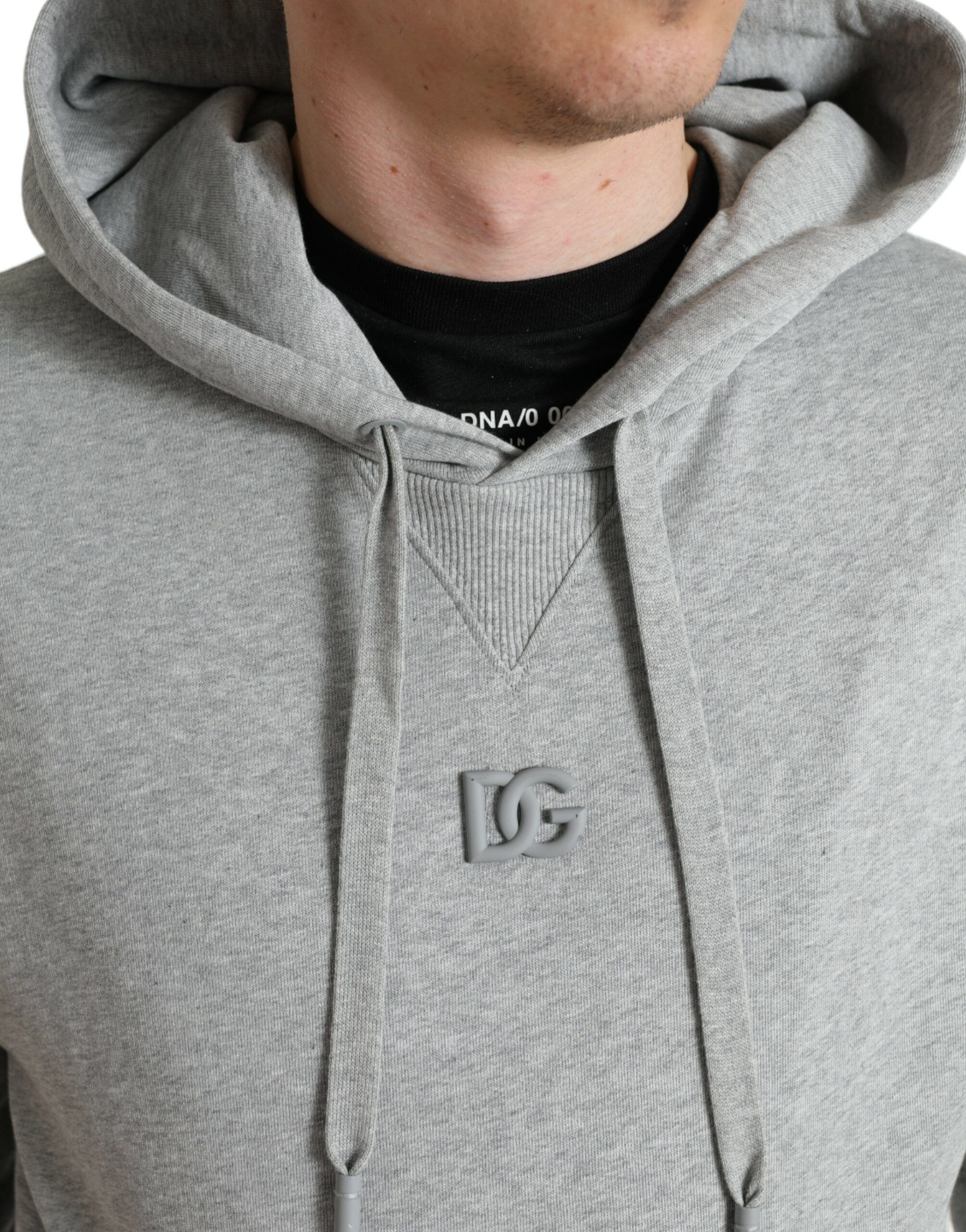 Cotton Logo Hooded Sweatshirt Men's Sweater - Dolce & Gabbana - Modalova