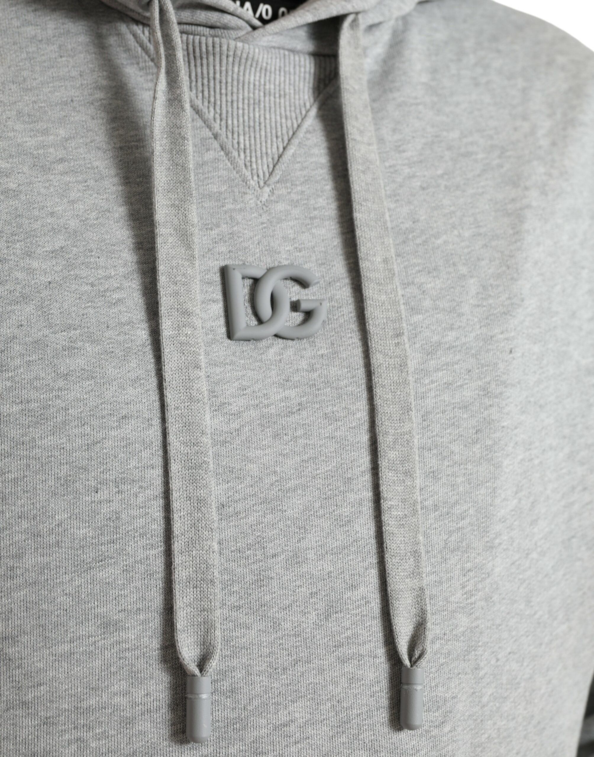 Cotton Logo Hooded Sweatshirt Men's Sweater - Dolce & Gabbana - Modalova