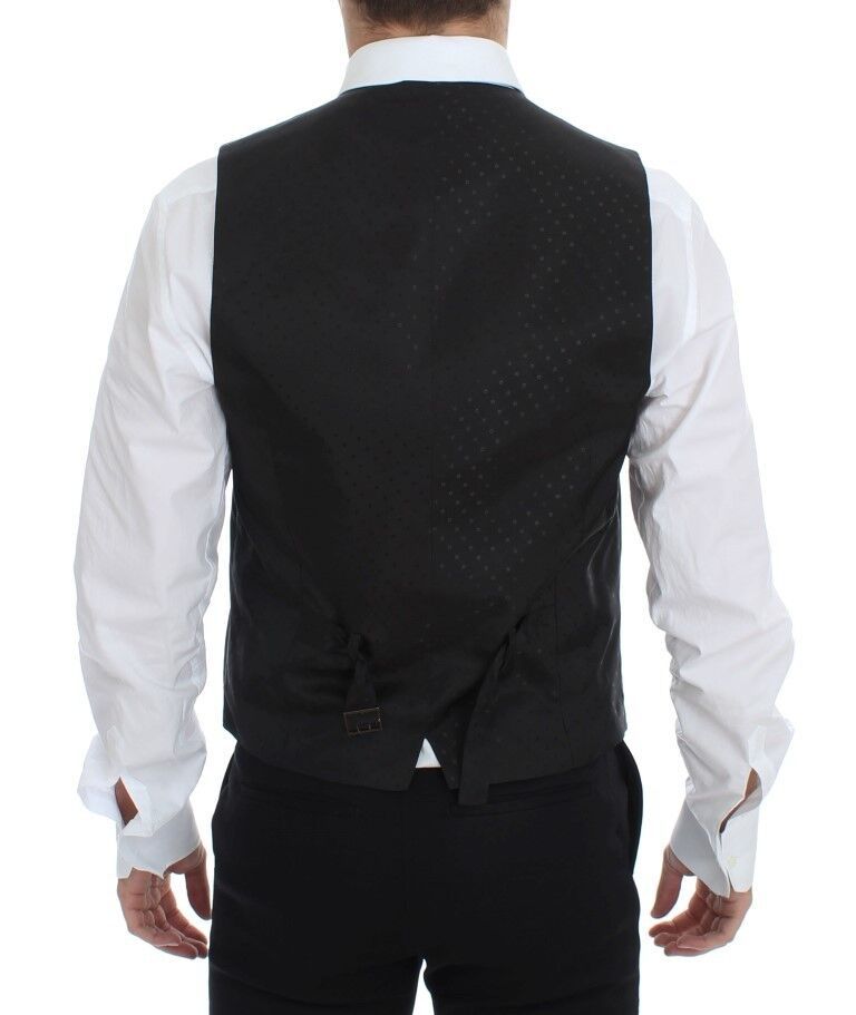 Wool Silk Stretch Dress Vest Men's Blazer - Dolce & Gabbana - Modalova