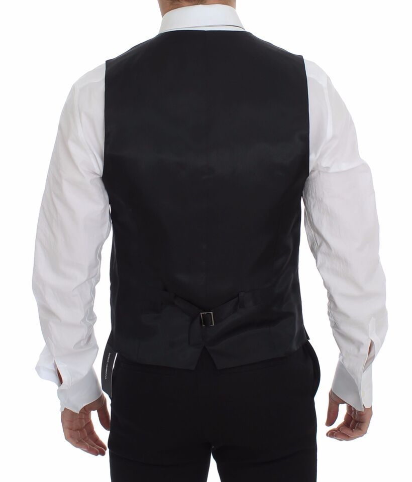Slim Fit Button Front Dress Formal Men's Vest - Dolce & Gabbana - Modalova