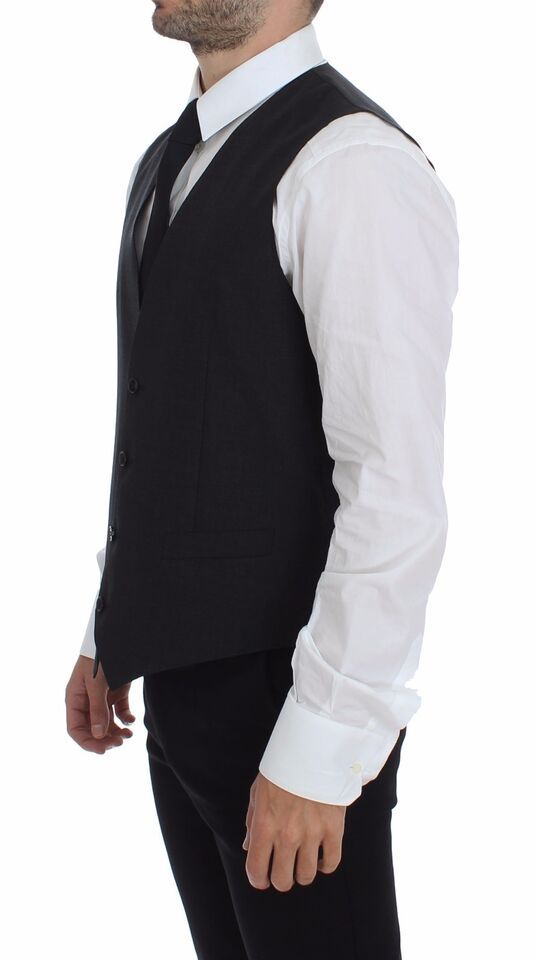 Slim Fit Button Front Dress Formal Men's Vest - Dolce & Gabbana - Modalova