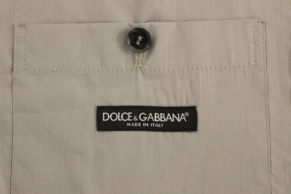 Cotton Slim Fit Button Front Dress Men's Vest - Dolce & Gabbana - Modalova