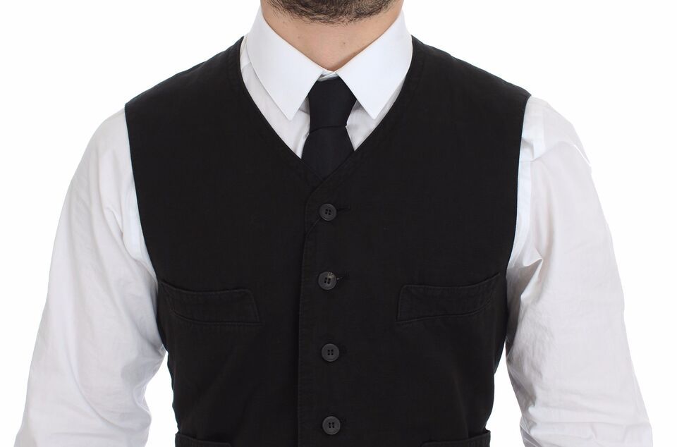 Flax Cotton Dress Vest Men's Blazer - Dolce & Gabbana - Modalova