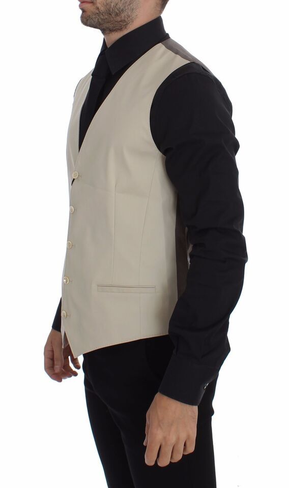 Cotton Stretch Dress Vest Men's Blazer - Dolce & Gabbana - Modalova