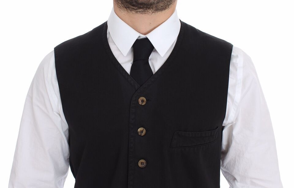 Cotton Viscose Dress Vest Men's Blazer - Dolce & Gabbana - Modalova