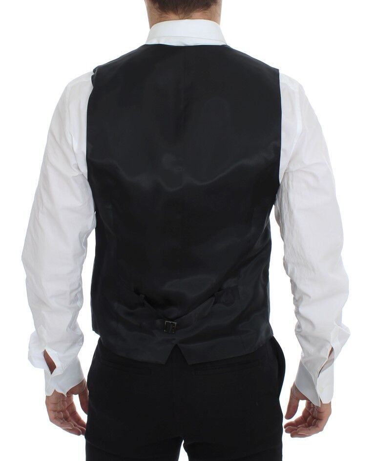 Striped Wool Single Breasted Men's Vest - Dolce & Gabbana - Modalova