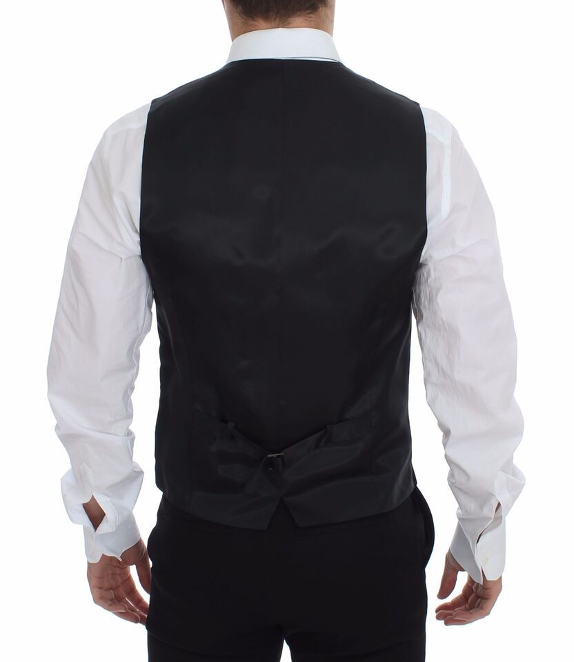 Striped Wool Logo Vest Gilet Men's Weste - Dolce & Gabbana - Modalova