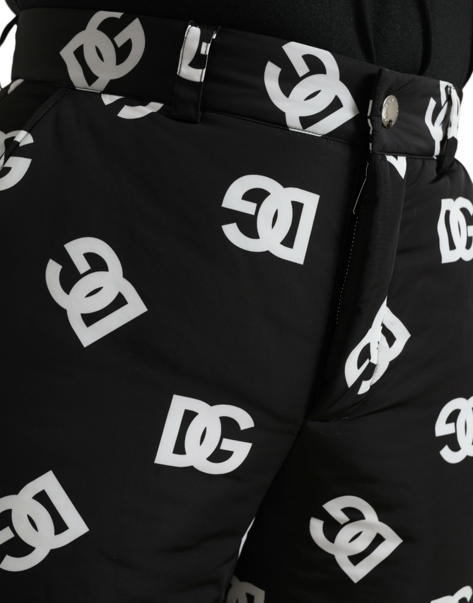Black Logo DG Print Wide Leg Men's Pants - Dolce & Gabbana - Modalova