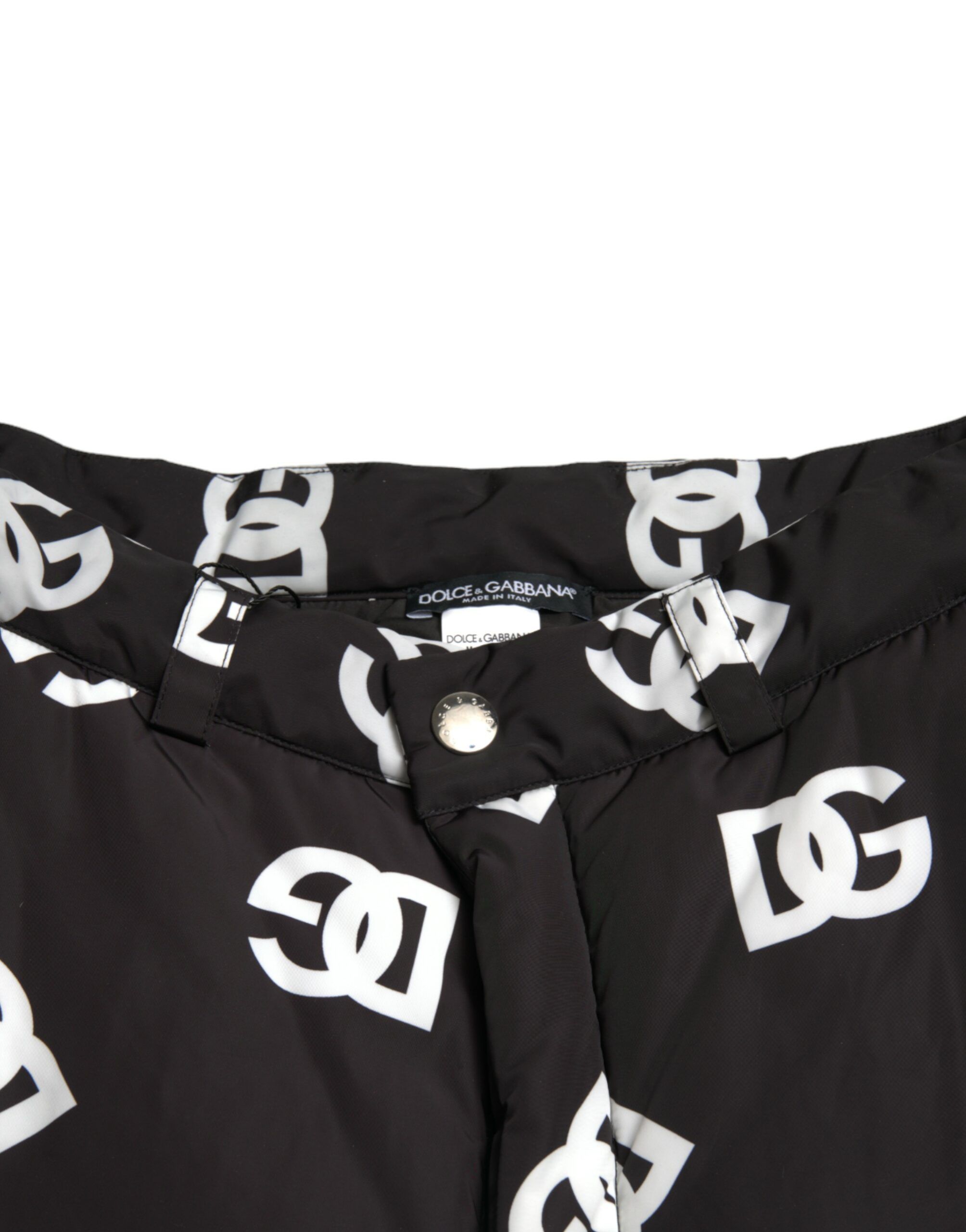 Black Logo DG Print Wide Leg Men's Pants - Dolce & Gabbana - Modalova