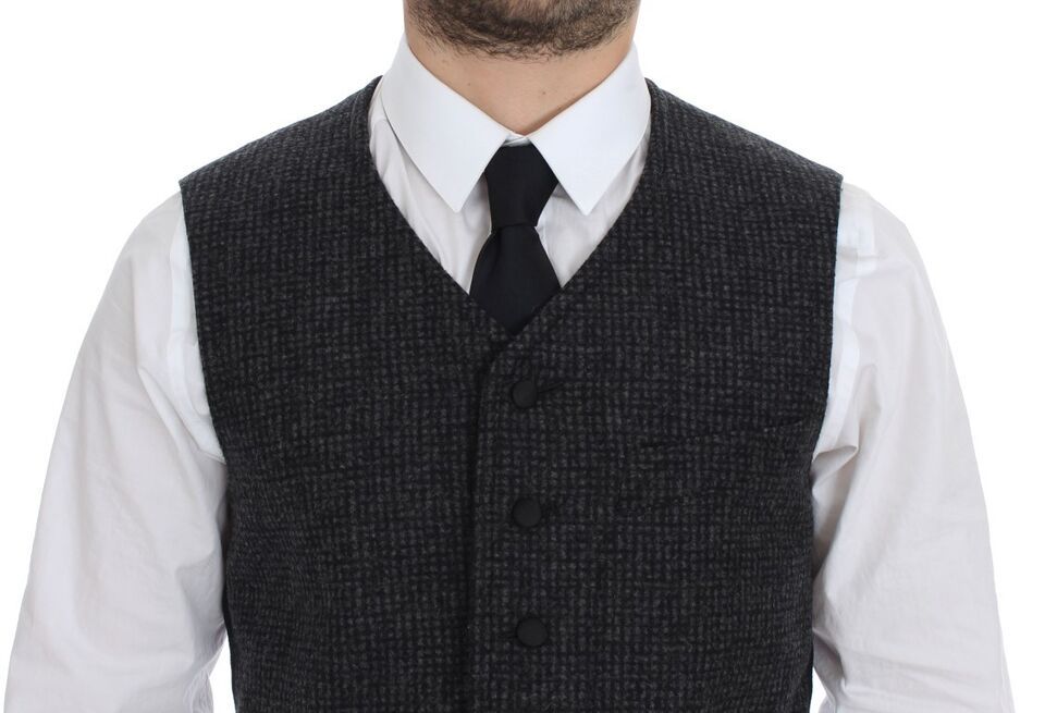 Wool Blend Vest Gilet Men's Weste - Dolce & Gabbana - Modalova
