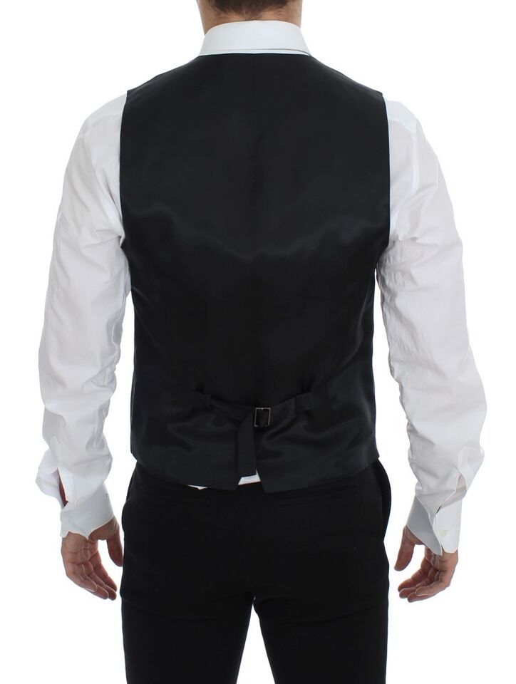 Striped Wool Single Breasted Men's Vest - Dolce & Gabbana - Modalova