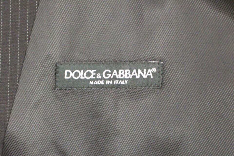 Striped Wool Single Breasted Men's Vest - Dolce & Gabbana - Modalova