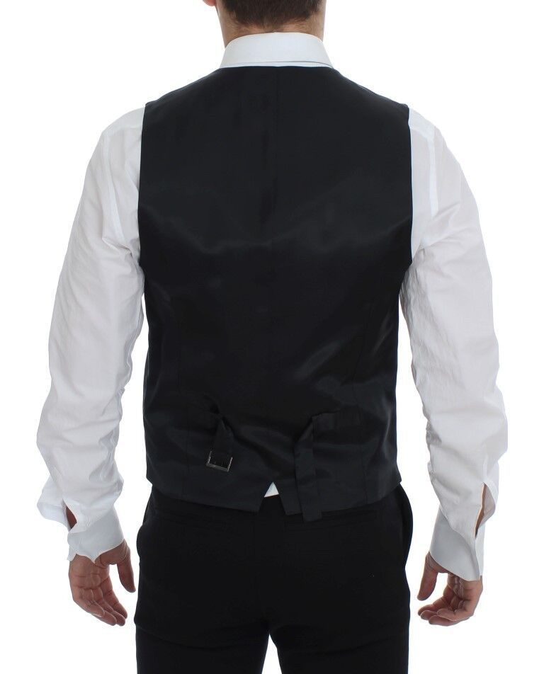 Striped Wool Single Breasted Men's Vest - Dolce & Gabbana - Modalova