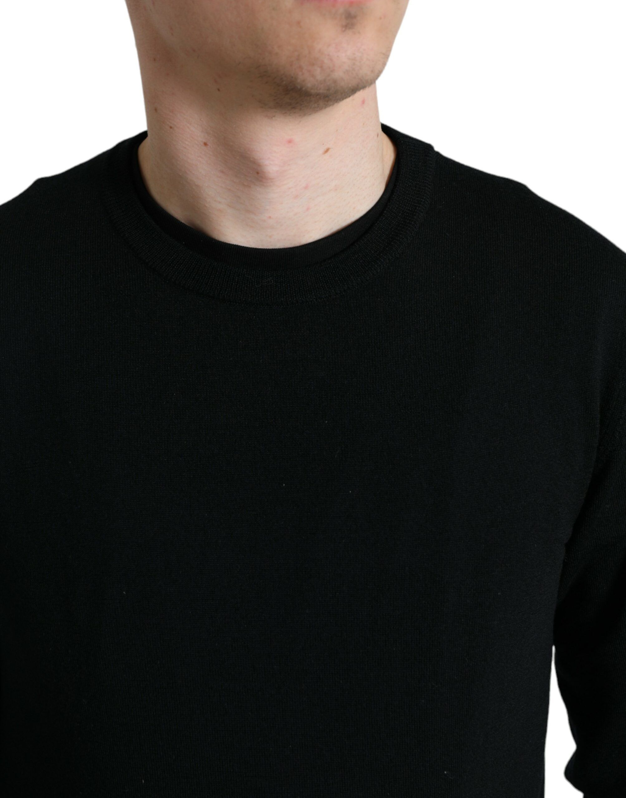 Wool Round Neck Pullover Men's Sweater - Dolce & Gabbana - Modalova