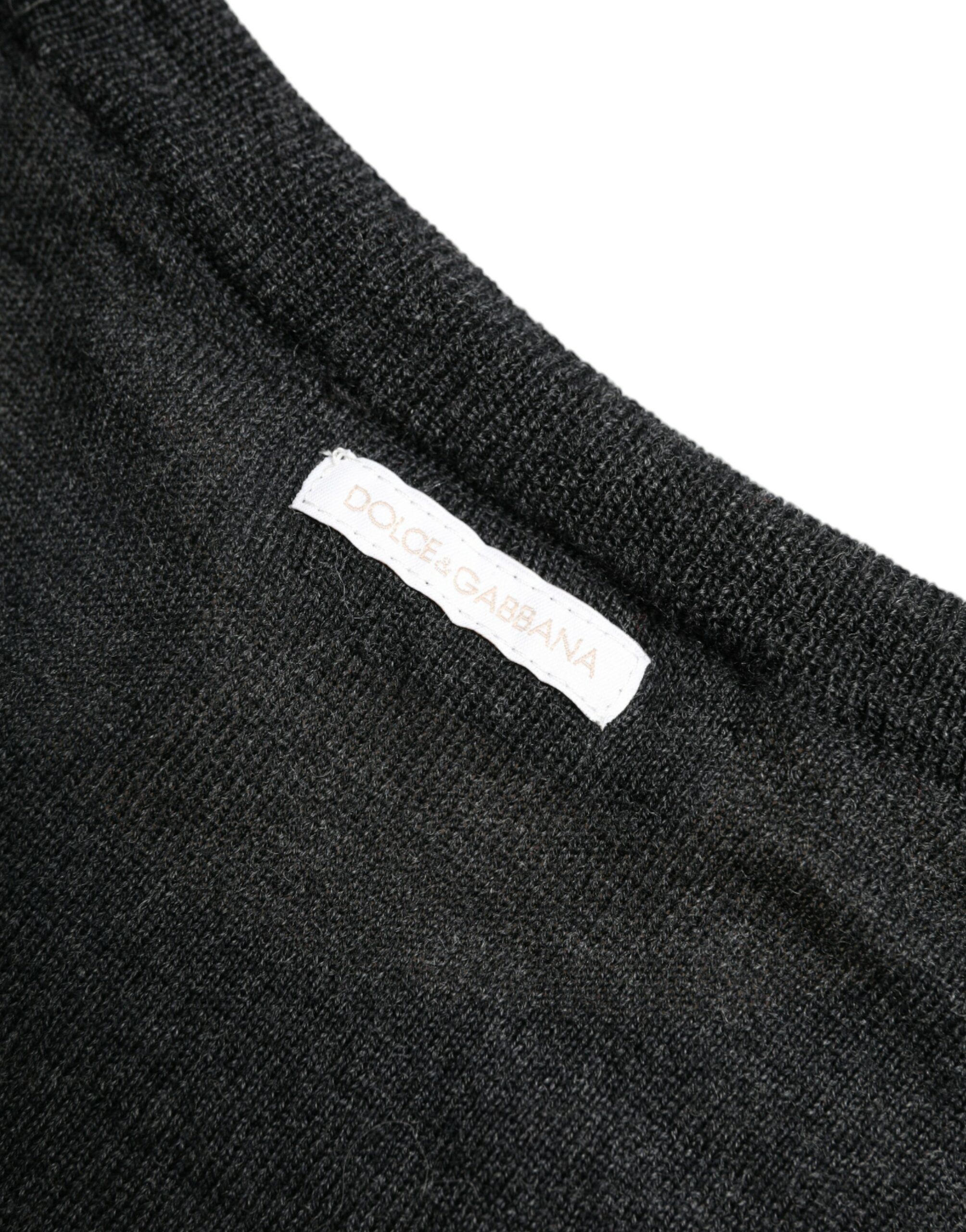 Wool Round Neck Pullover Men's Sweater - Dolce & Gabbana - Modalova