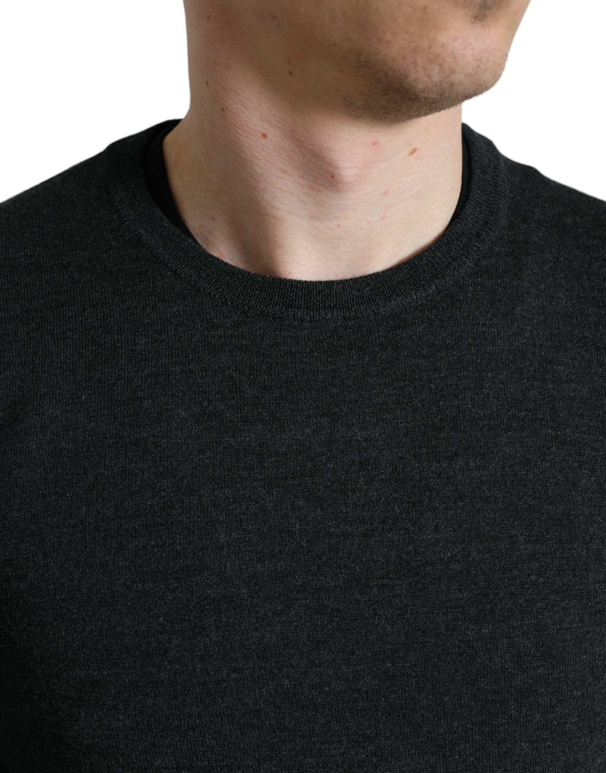 Wool Round Neck Pullover Men's Sweater - Dolce & Gabbana - Modalova