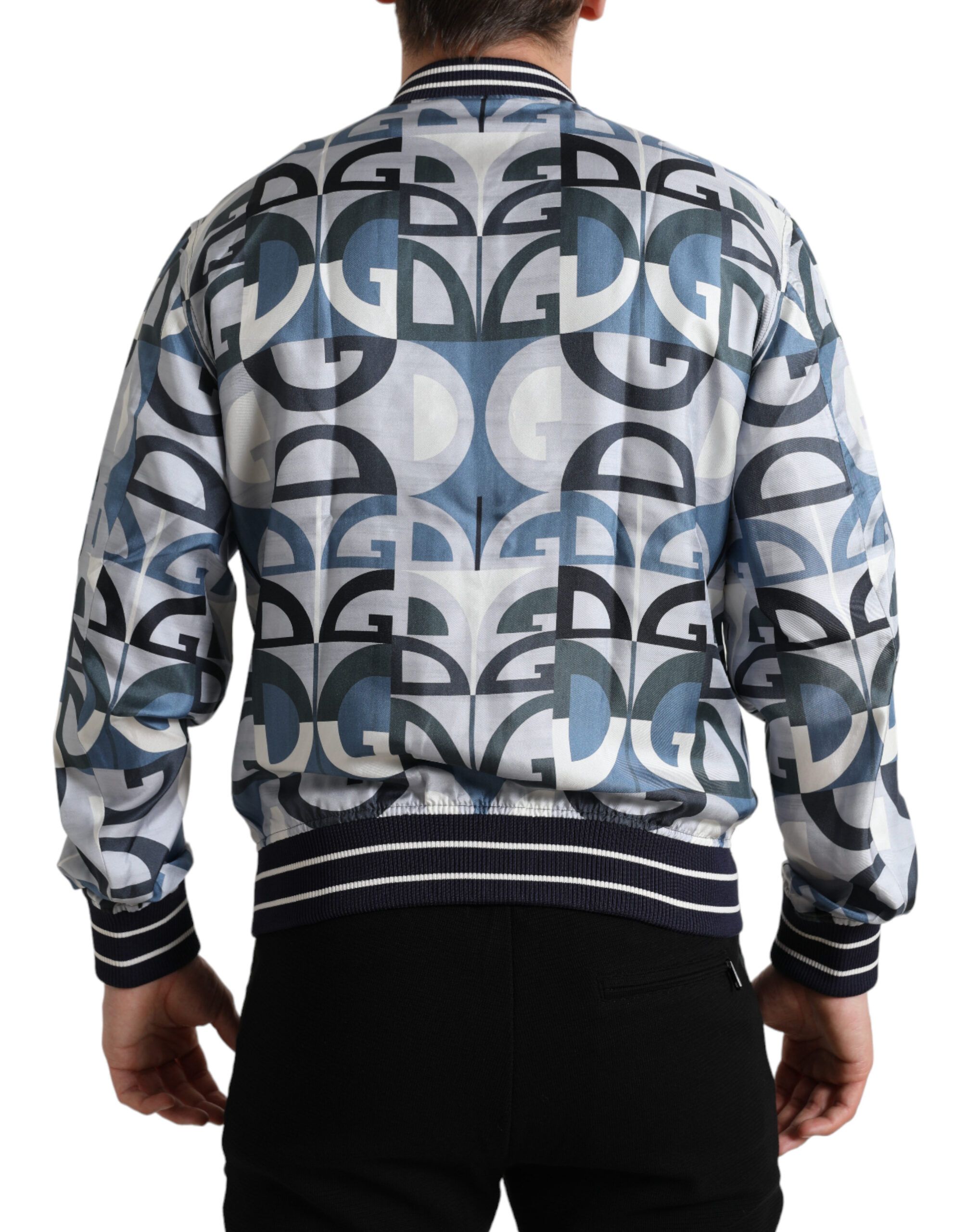 Logo Print Bomber Blouson Men's Jacket - Dolce & Gabbana - Modalova