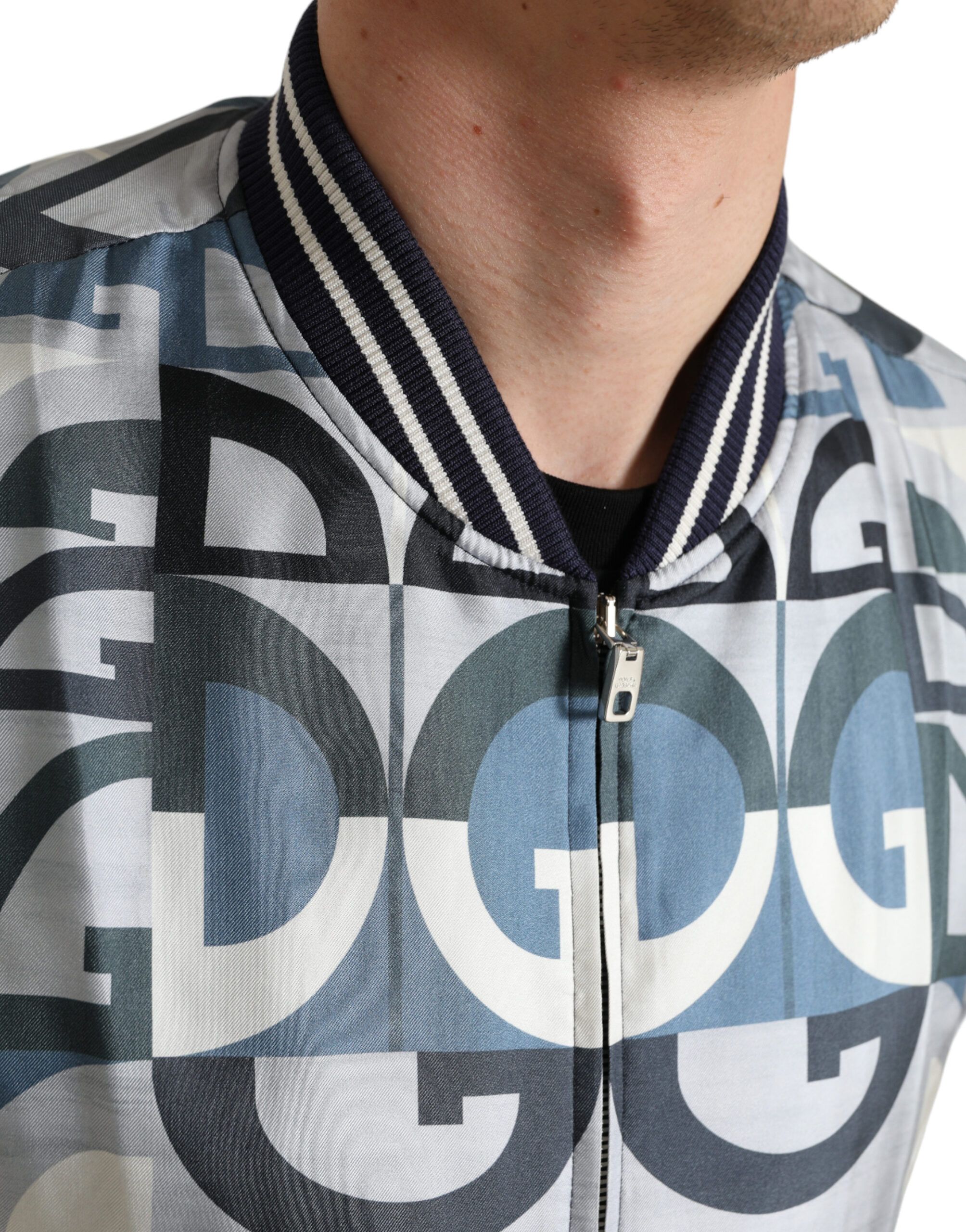 Logo Print Bomber Blouson Men's Jacket - Dolce & Gabbana - Modalova