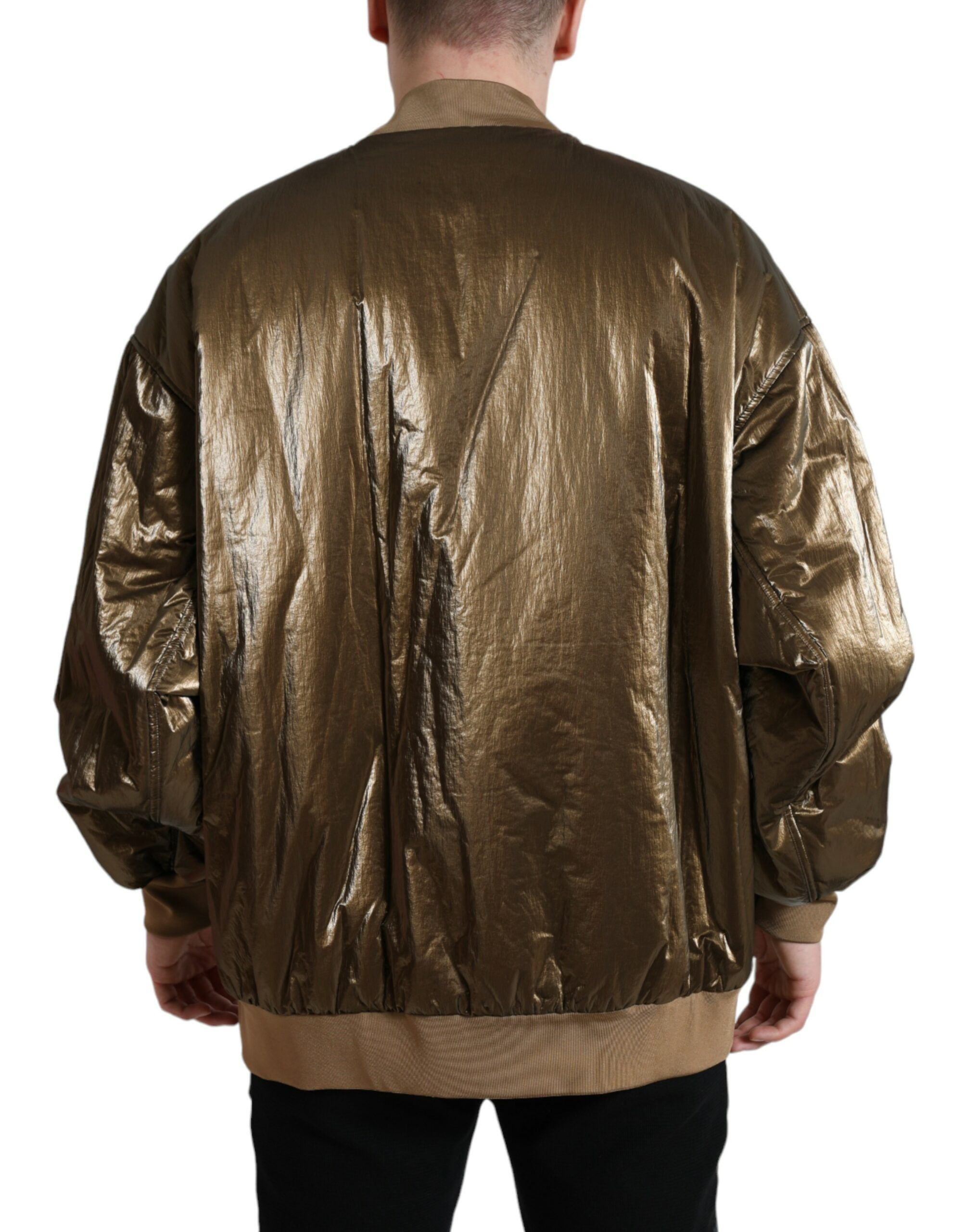 Nylon Full Zip Men Bomber Men's Jacket - Dolce & Gabbana - Modalova