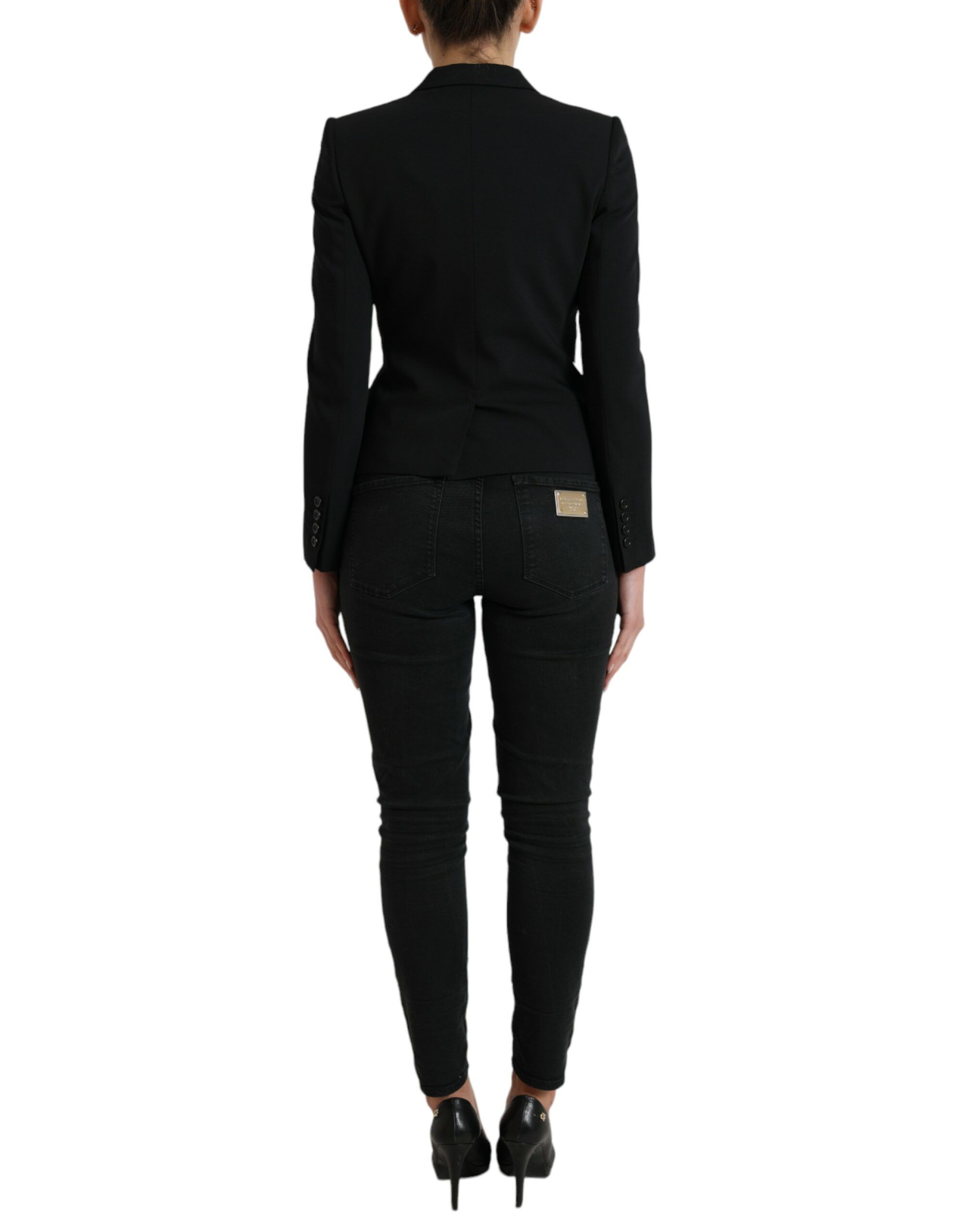 Wool Single Breasted Blazer Coat Women's Jacket - Dolce & Gabbana - Modalova