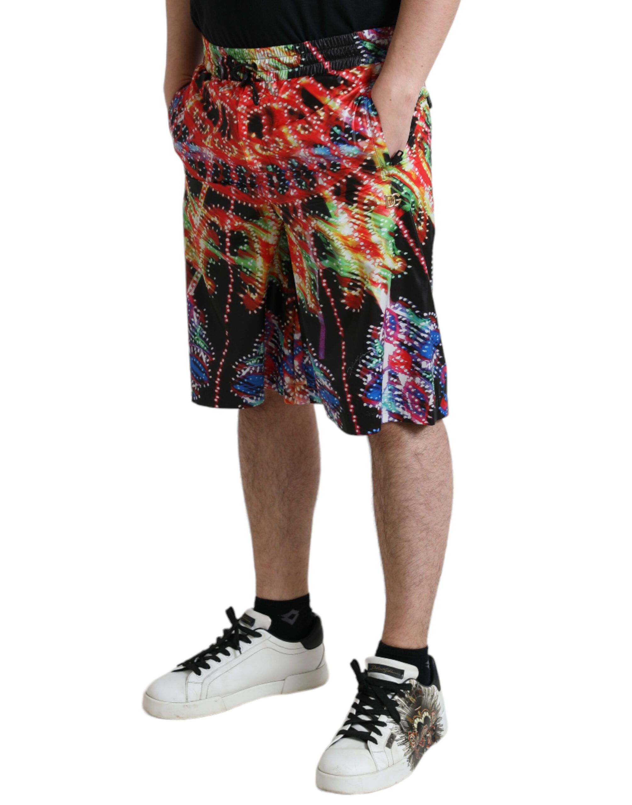 Luminarie Print Men Bermuda Men's Shorts - Dolce & Gabbana - Modalova