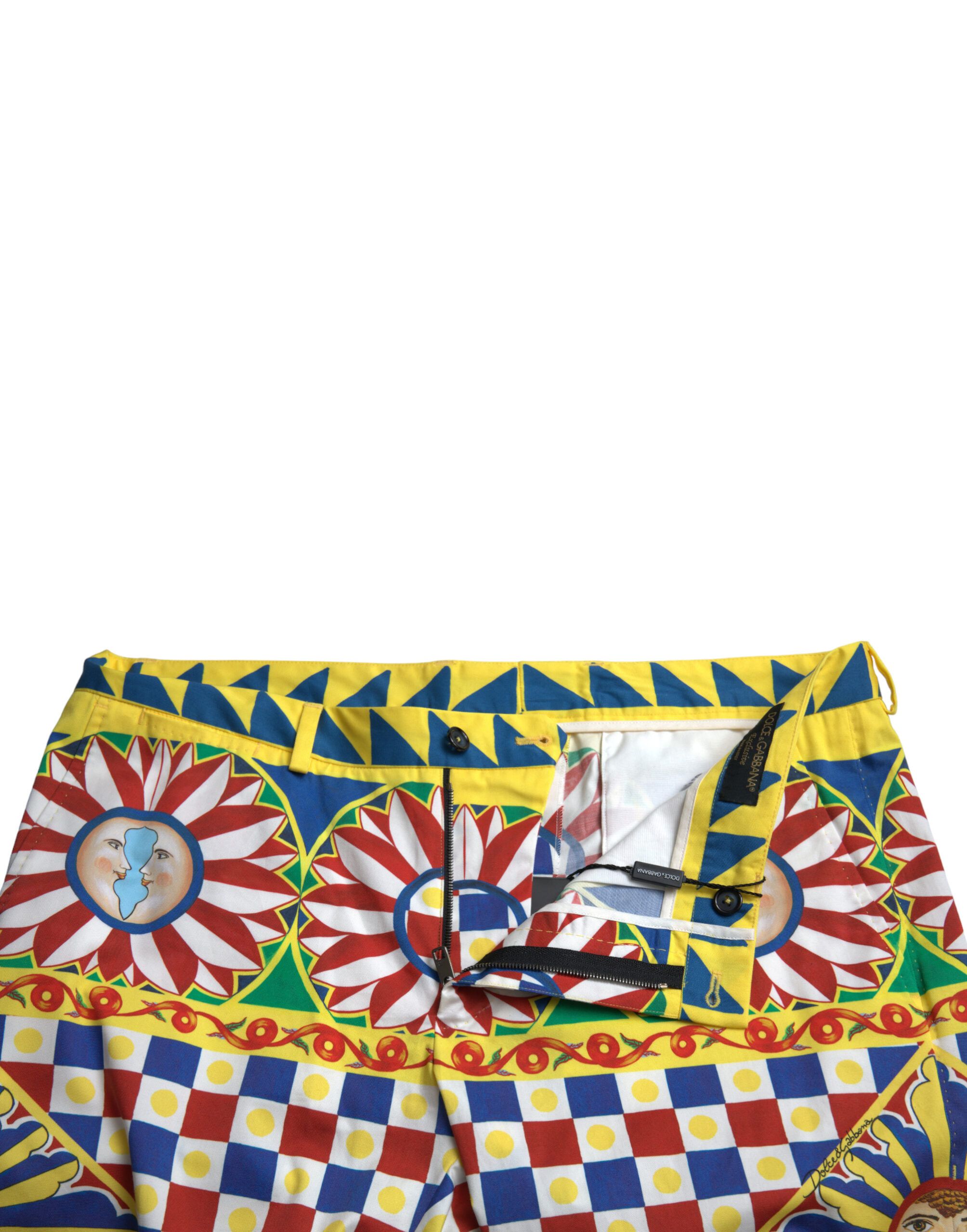 Carretto Print Men Bermuda Men's Shorts - Dolce & Gabbana - Modalova