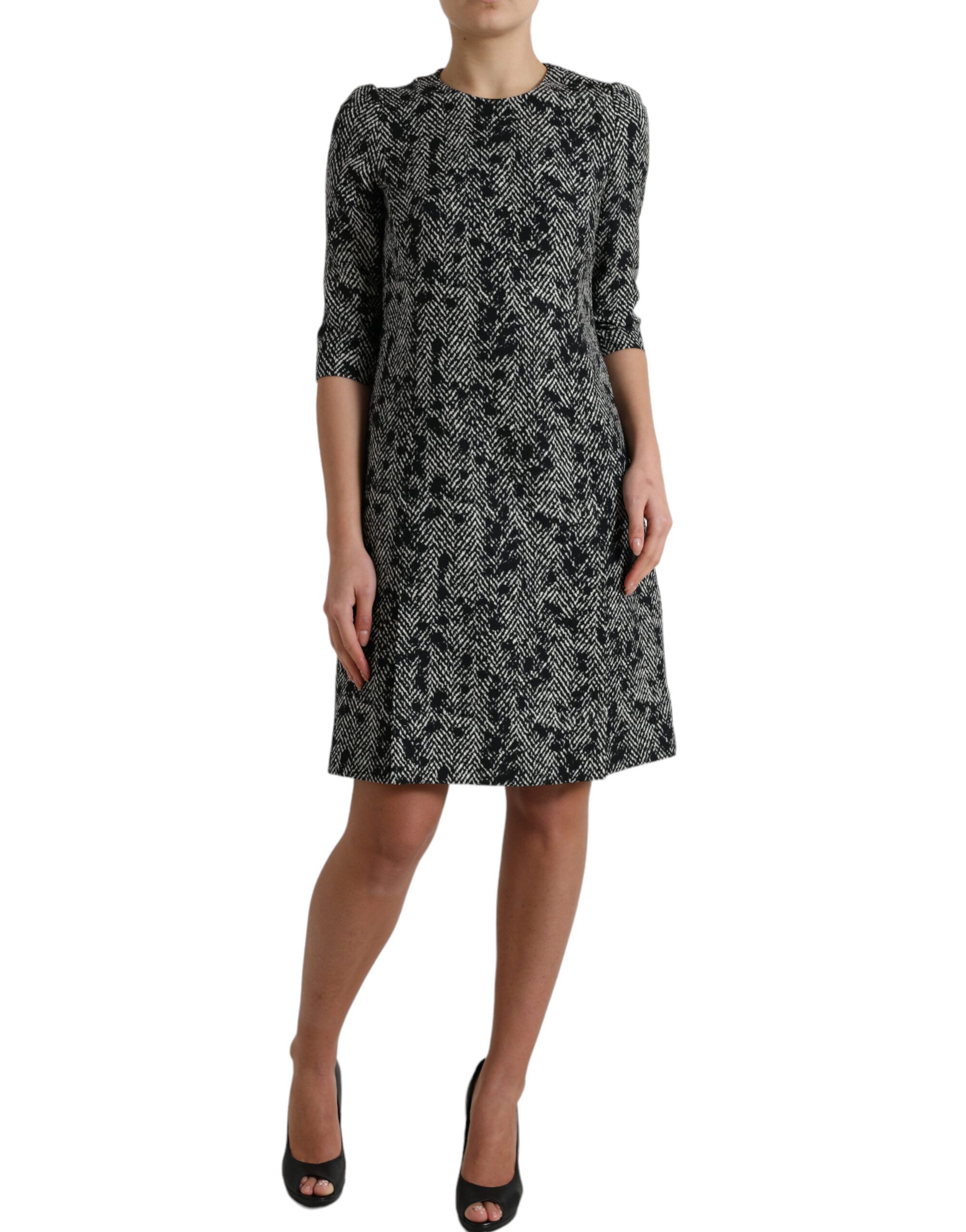 Chevron Polyester Shift Mini Women's Dress - Dolce & Gabbana - Modalova