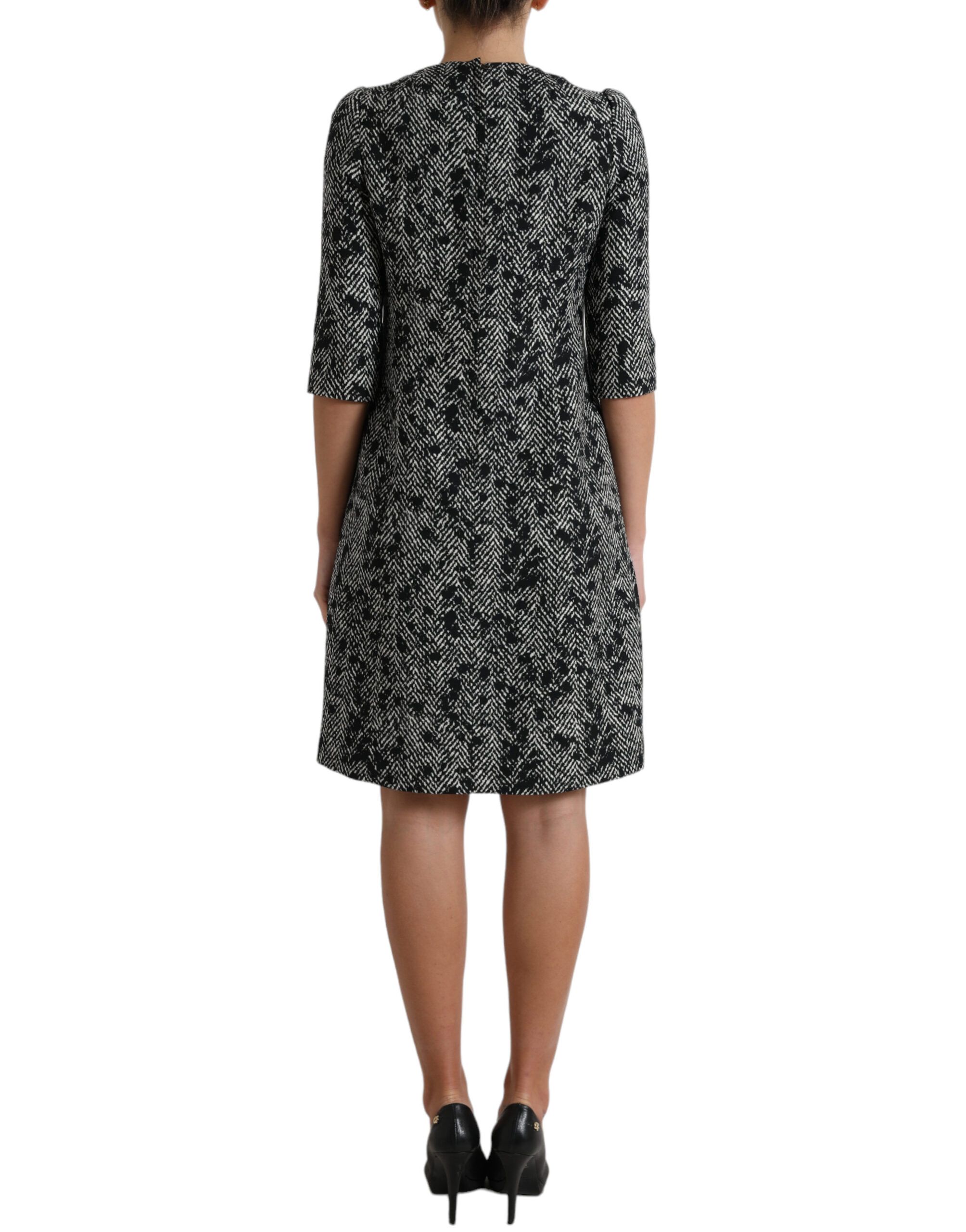 Chevron Polyester Shift Mini Women's Dress - Dolce & Gabbana - Modalova