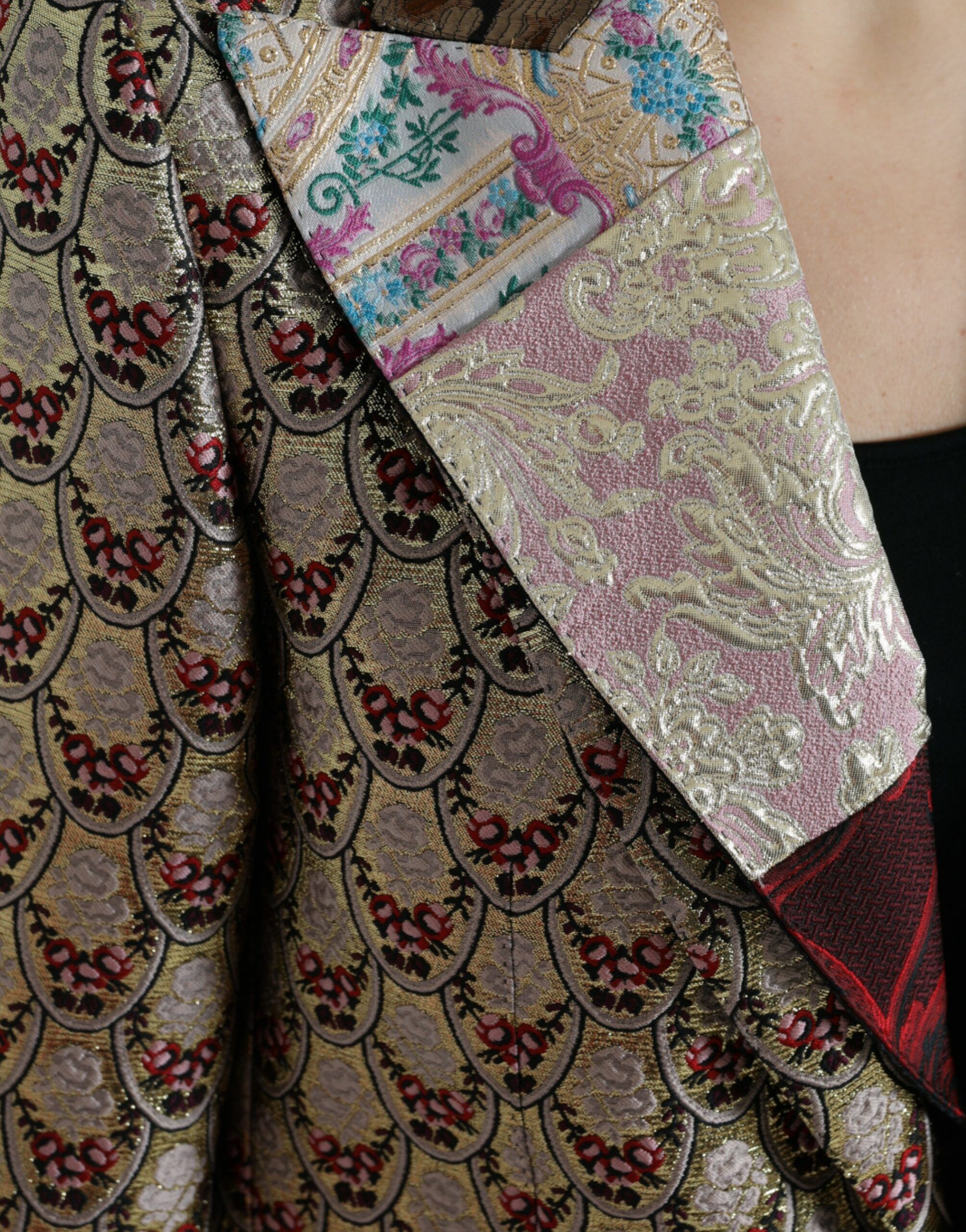 Floral Patchwork Jacquard Women's Jacket - Dolce & Gabbana - Modalova