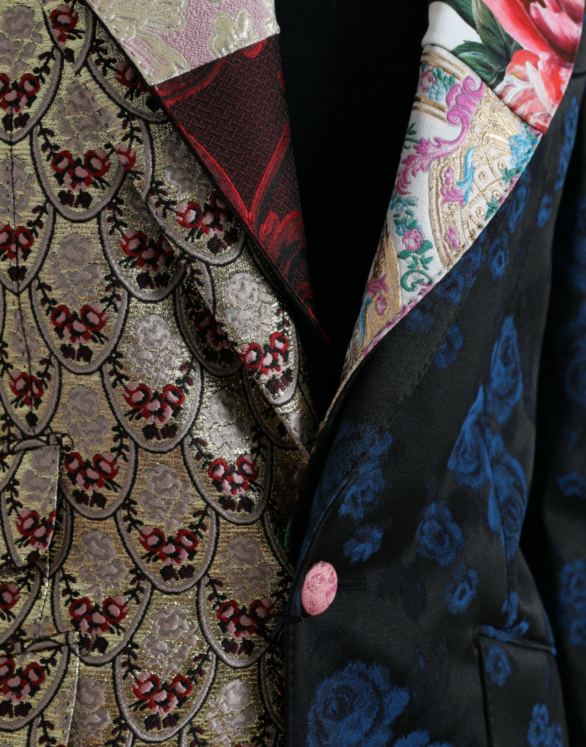 Floral Patchwork Jacquard Women's Jacket - Dolce & Gabbana - Modalova