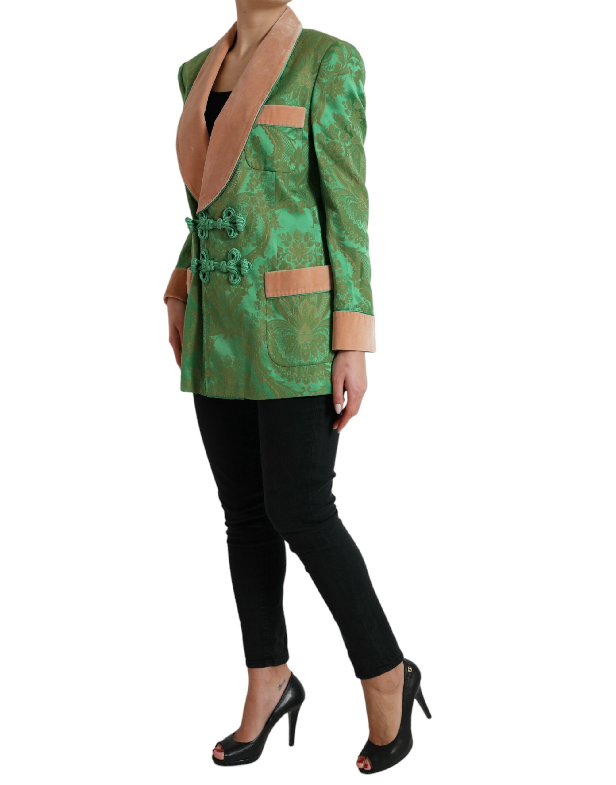 Floral Double Breasted Coat Women's Jacket - Dolce & Gabbana - Modalova