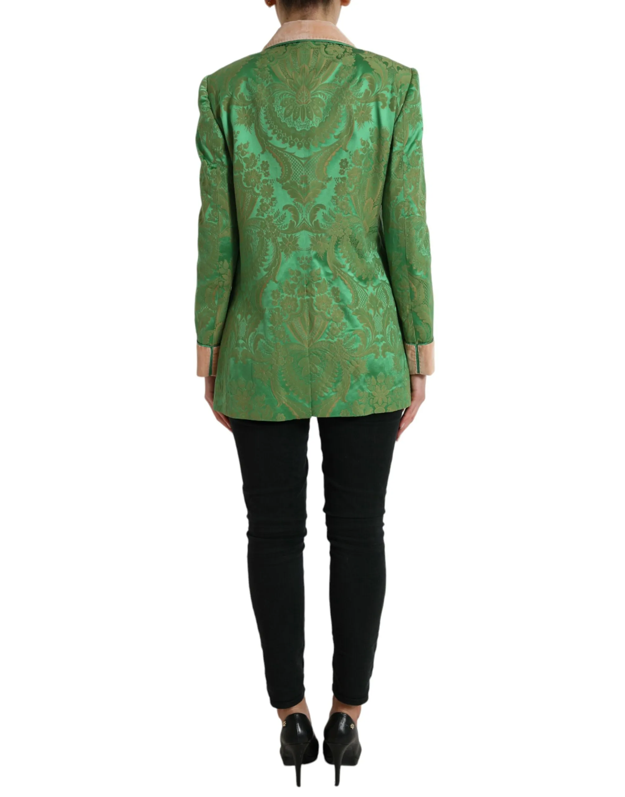 Floral Double Breasted Coat Women's Jacket - Dolce & Gabbana - Modalova