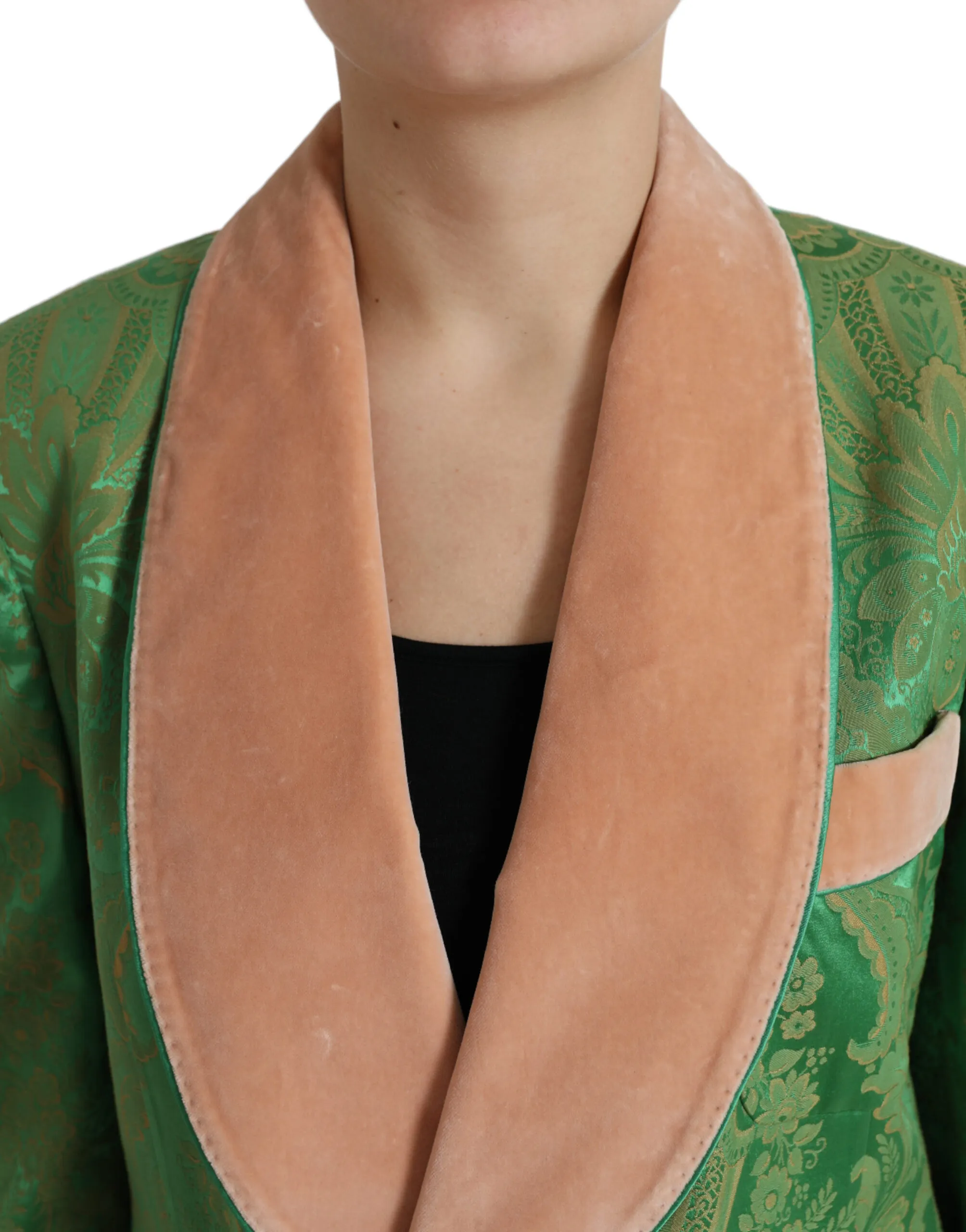 Floral Double Breasted Coat Women's Jacket - Dolce & Gabbana - Modalova