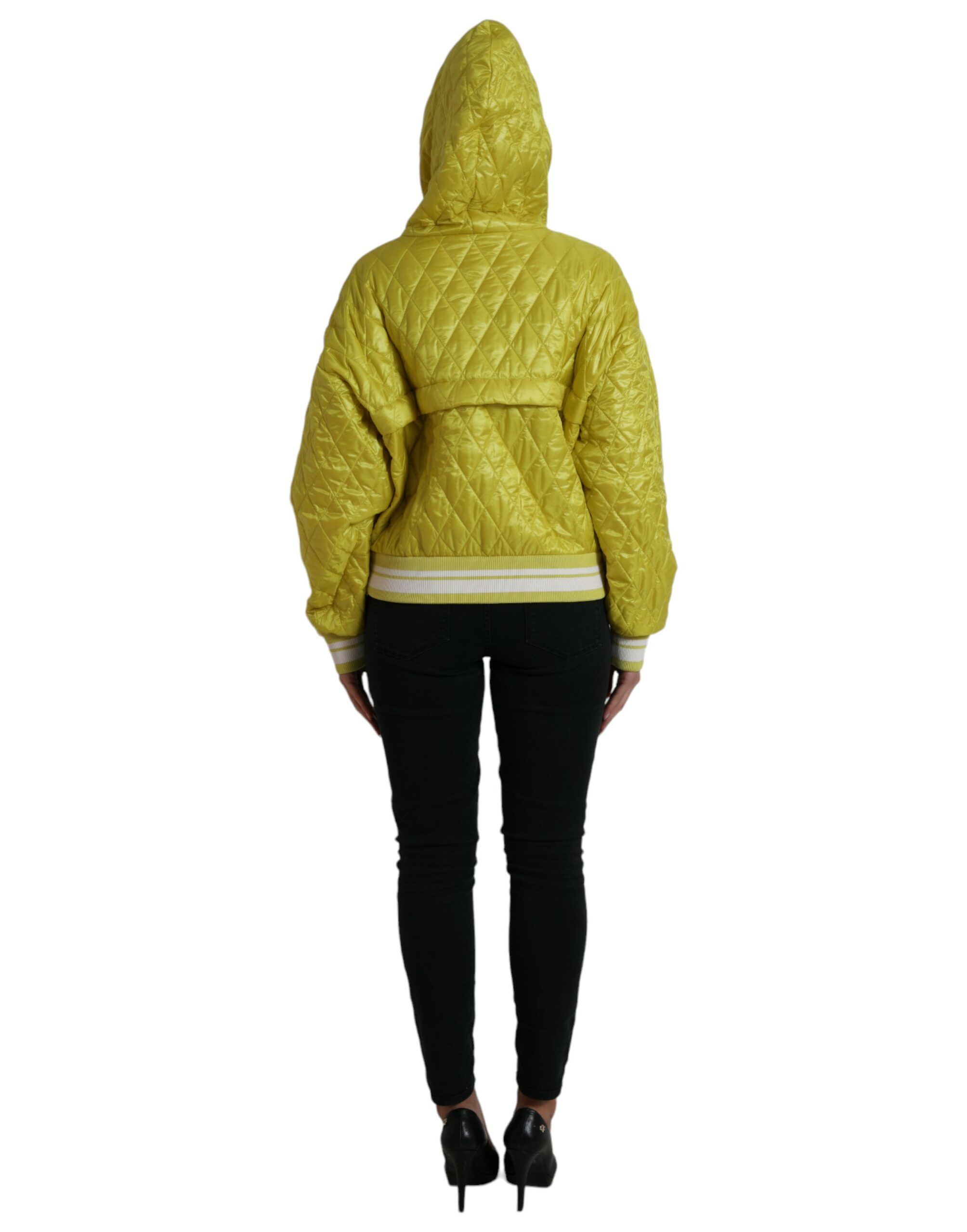 Nylon Quilted Hooded Pullover Women's Jacket - Dolce & Gabbana - Modalova