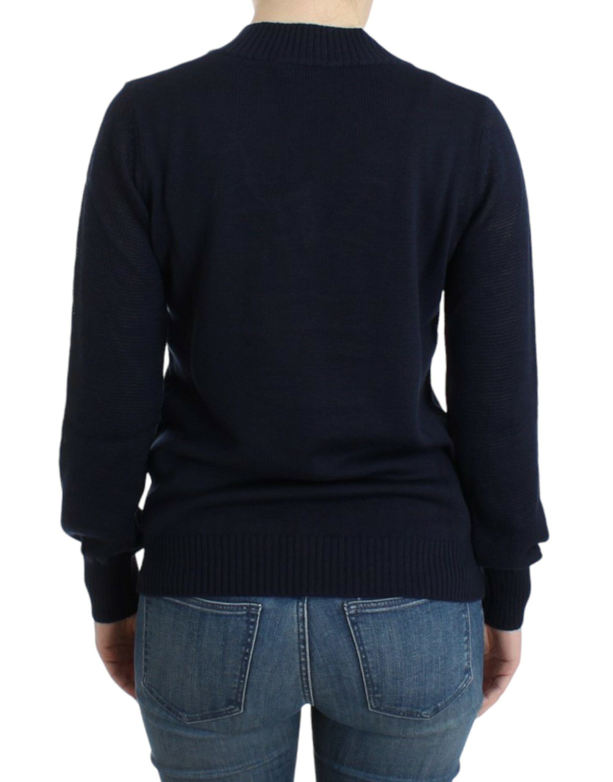Dark V-neck wool Women's sweater - Costume National - Modalova