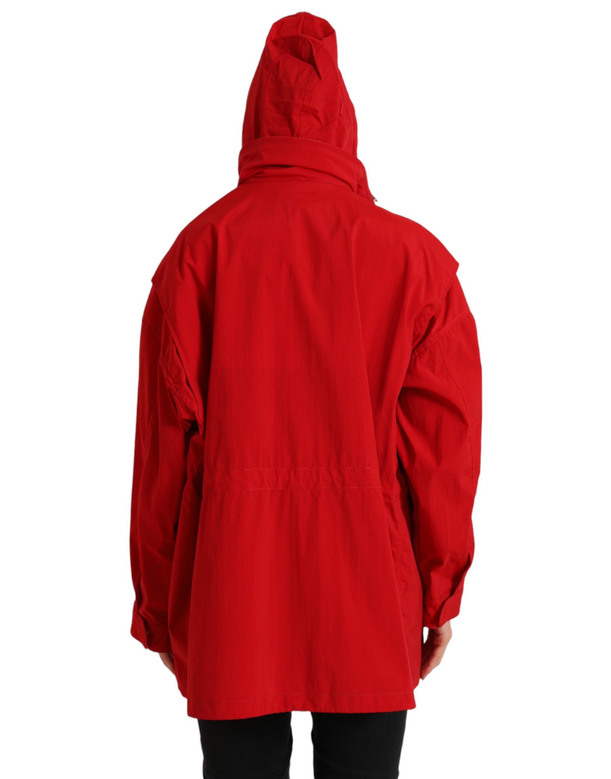 Polyester Hooded Button Rain Coat Women's Jacket - Dolce & Gabbana - Modalova