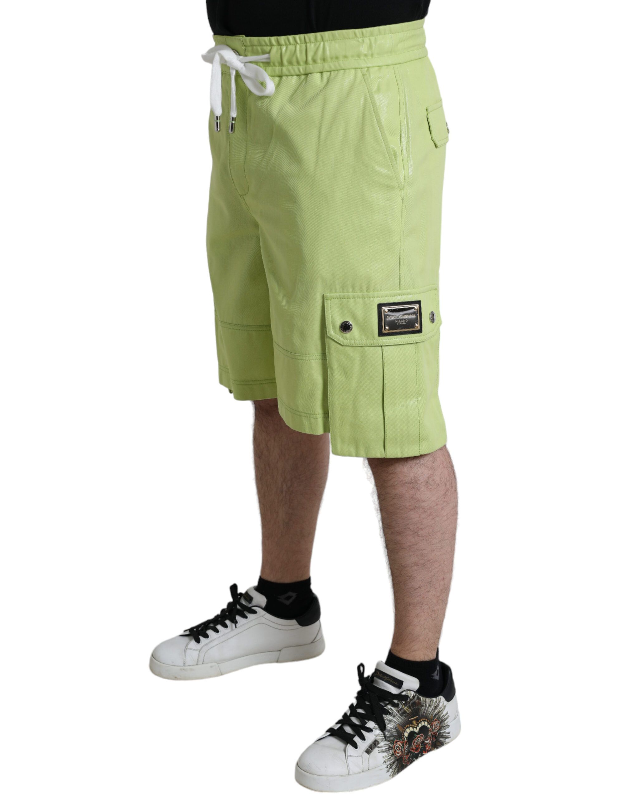 Light Cotton Men Cargo Bermuda Men's Shorts - Dolce & Gabbana - Modalova