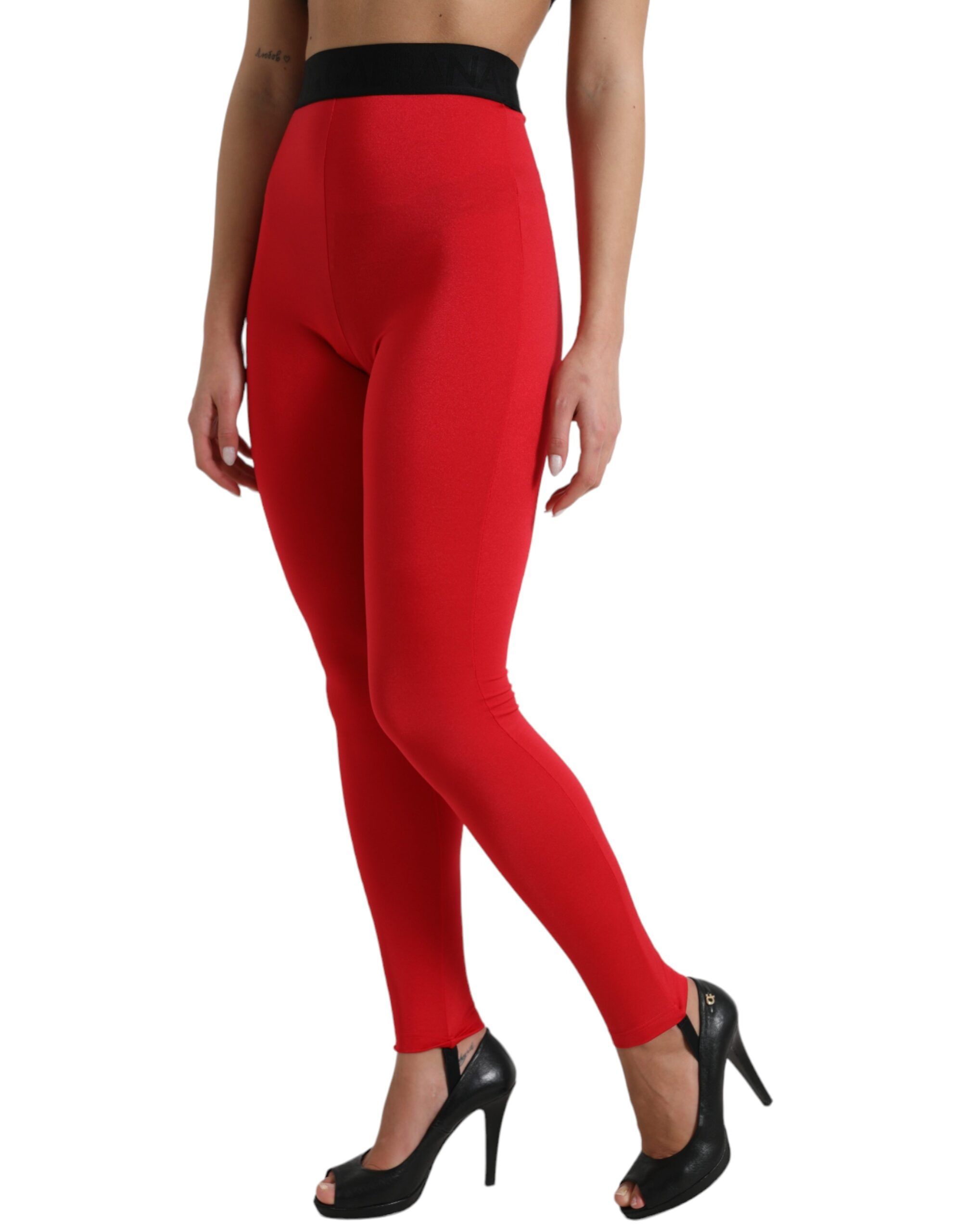 Nylon DG Logo Slim Leggings Women's Pants - Dolce & Gabbana - Modalova