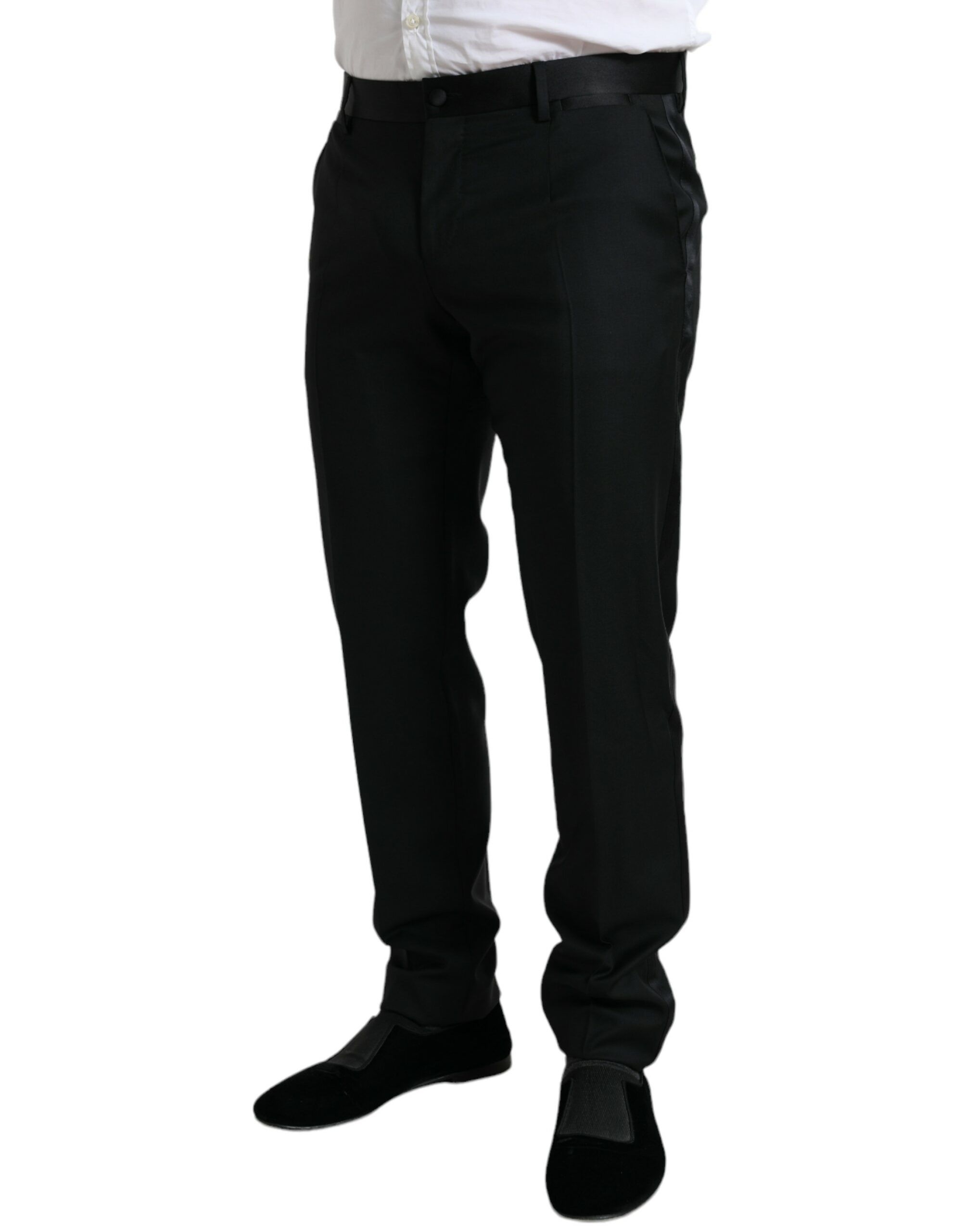 Wool Slim Fit Formal Trouser Dress Men's Pants - Dolce & Gabbana - Modalova