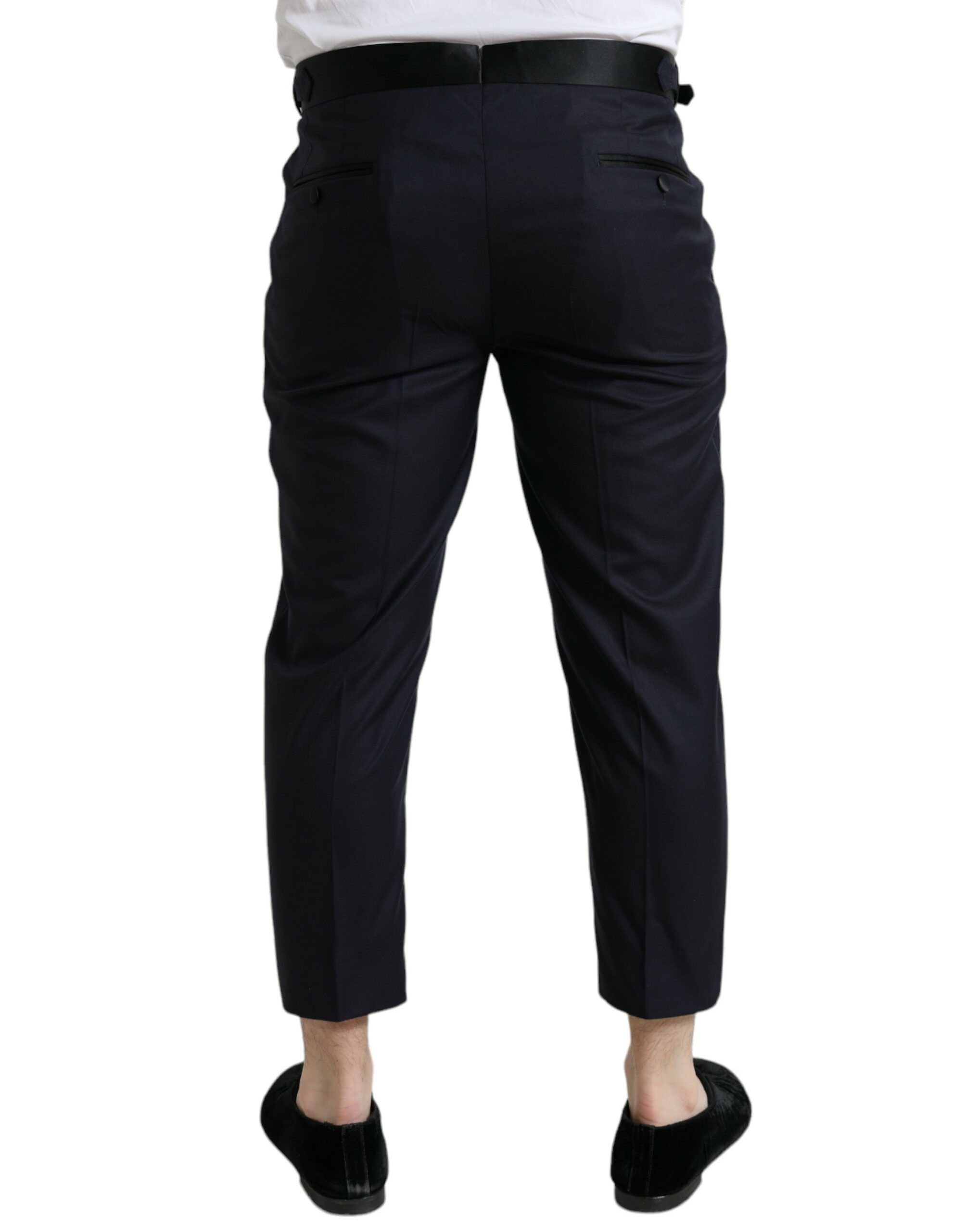 Wool Cropped Tapered Men's Pants - Dolce & Gabbana - Modalova