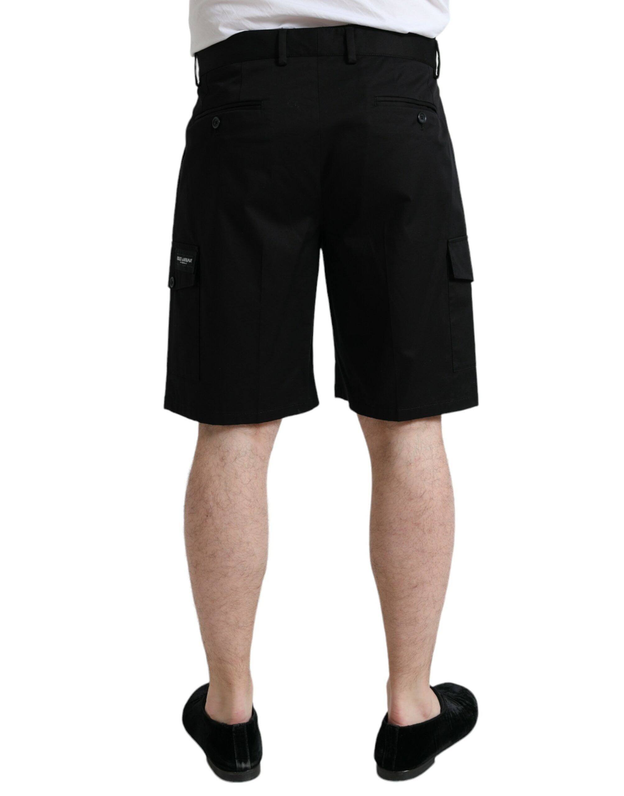 Cotton Stretch Cargo Bermuda Men's Shorts - Dolce & Gabbana - Modalova