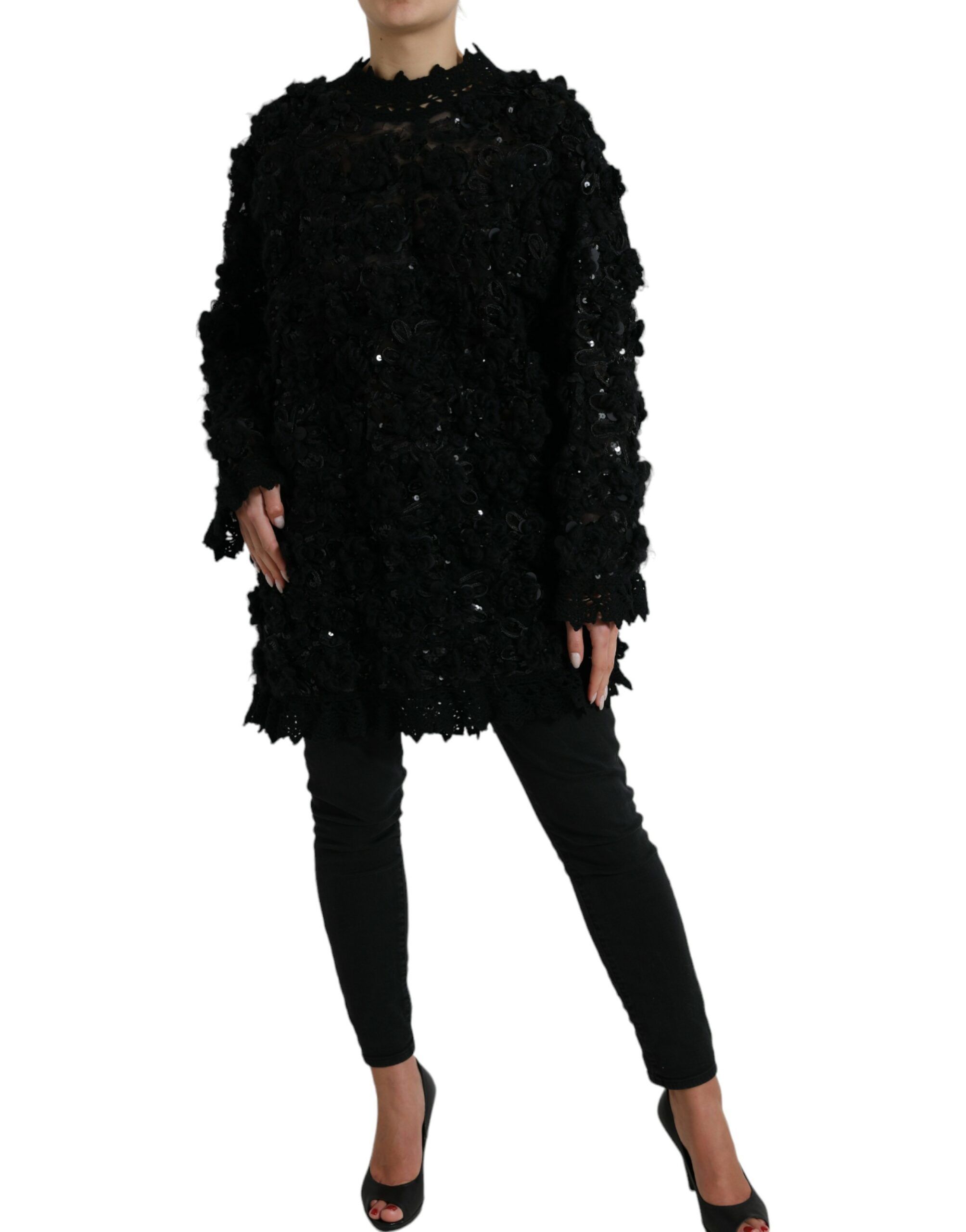 Sequined Embellished Pullover Women's Sweater - Dolce & Gabbana - Modalova