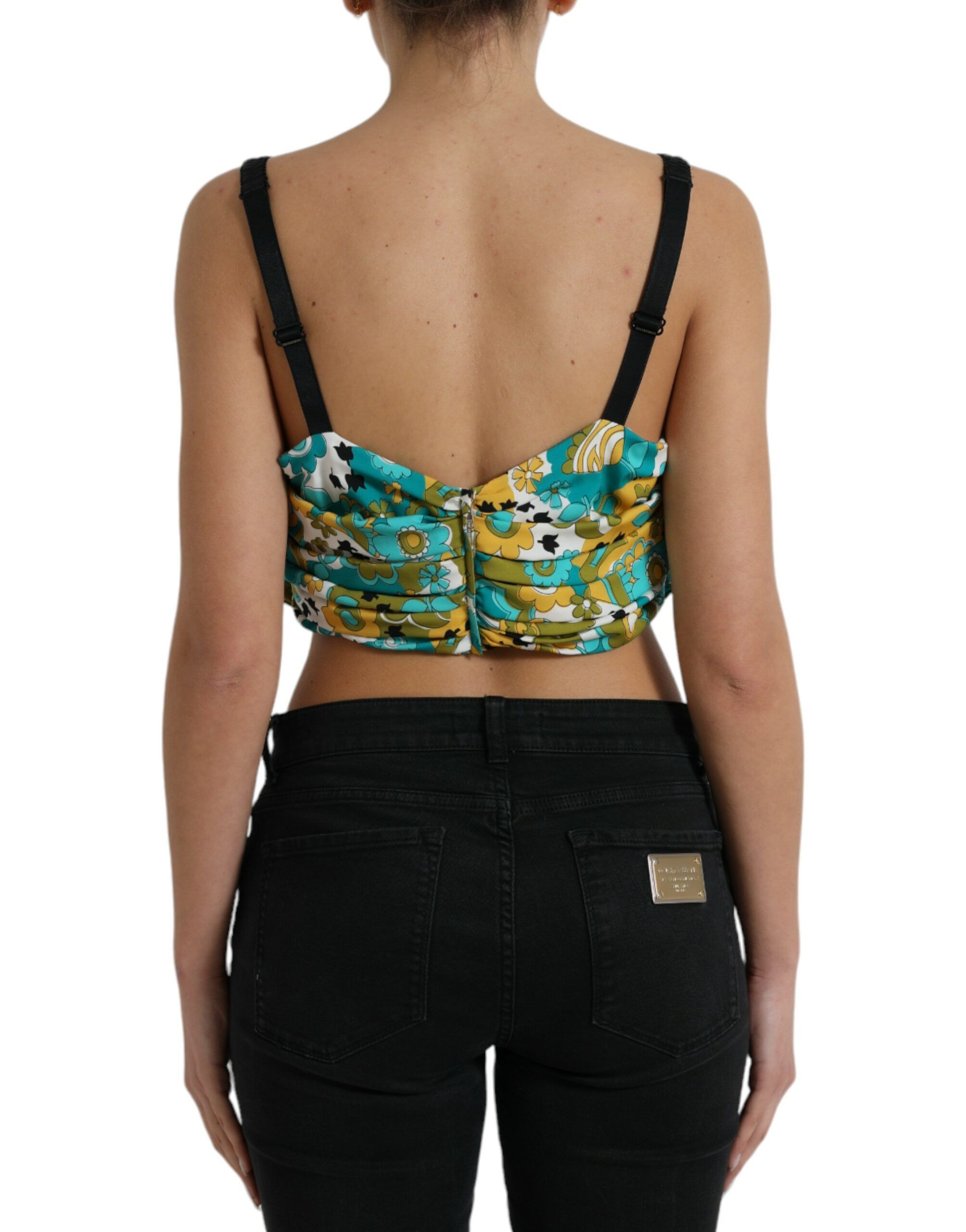 Floral Sleeveless Cropped Women's Top - Dolce & Gabbana - Modalova