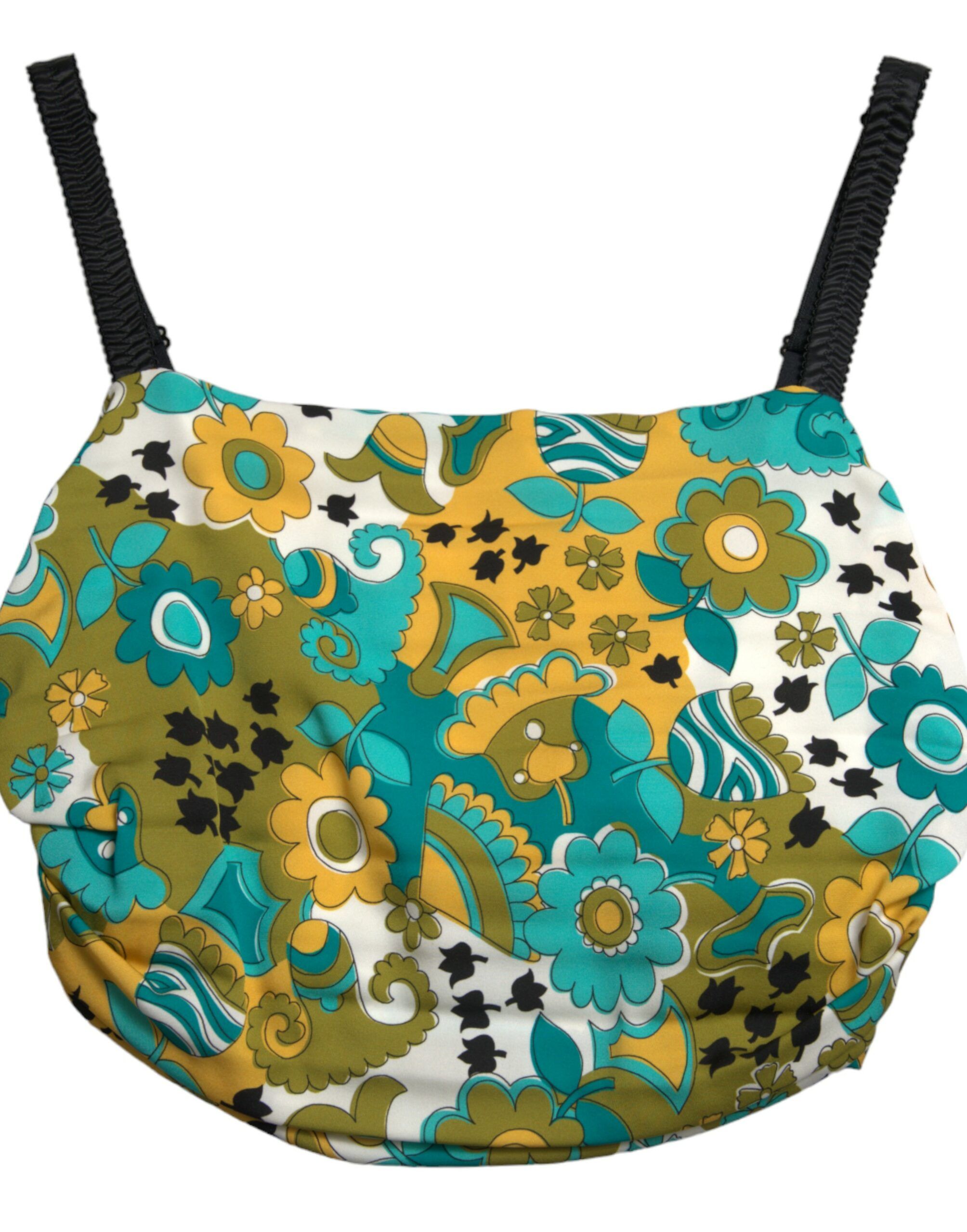 Floral Sleeveless Cropped Women's Top - Dolce & Gabbana - Modalova