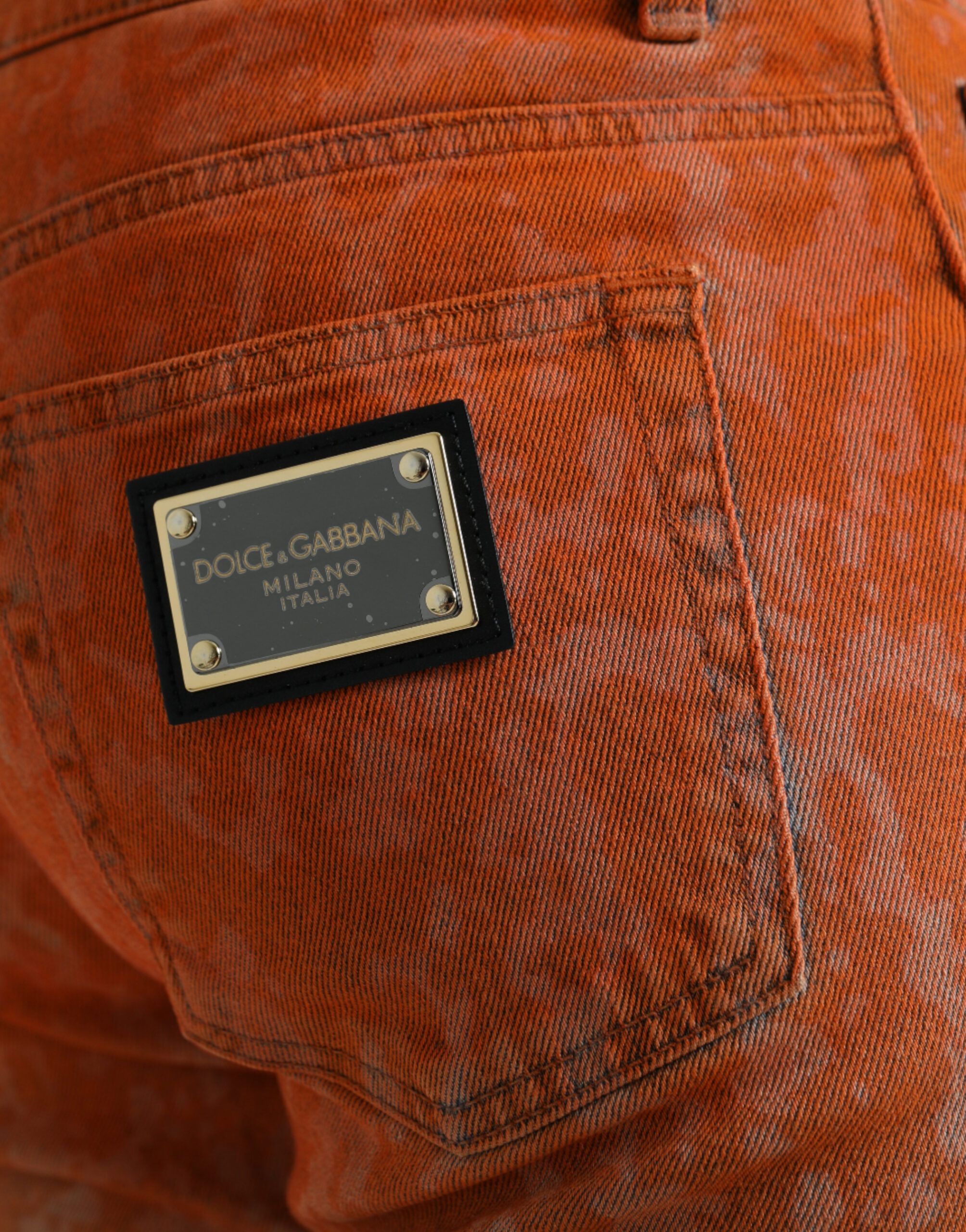 Ombre Cotton Slim Fit Denim Men's Jeans - Dolce & Gabbana - Modalova