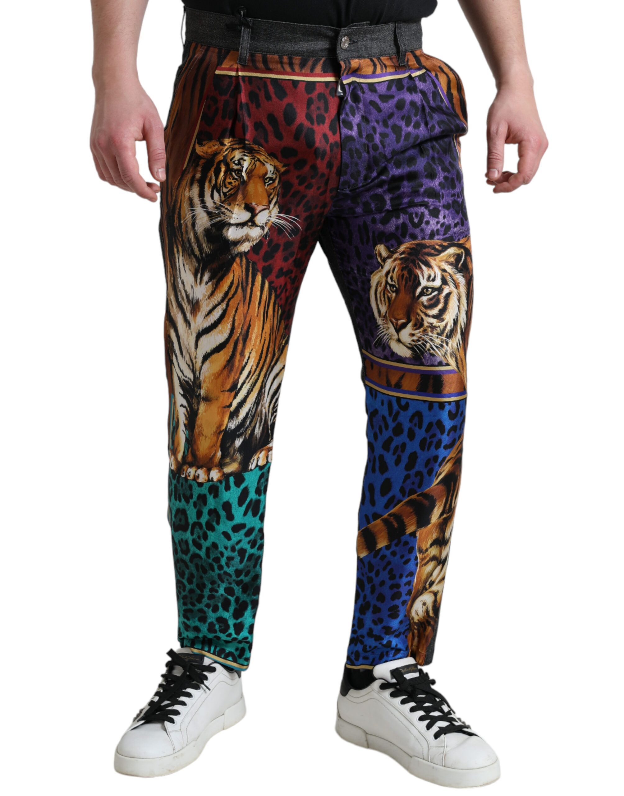 Tiger Cotton Loose Denim Men's Jeans - Dolce & Gabbana - Modalova