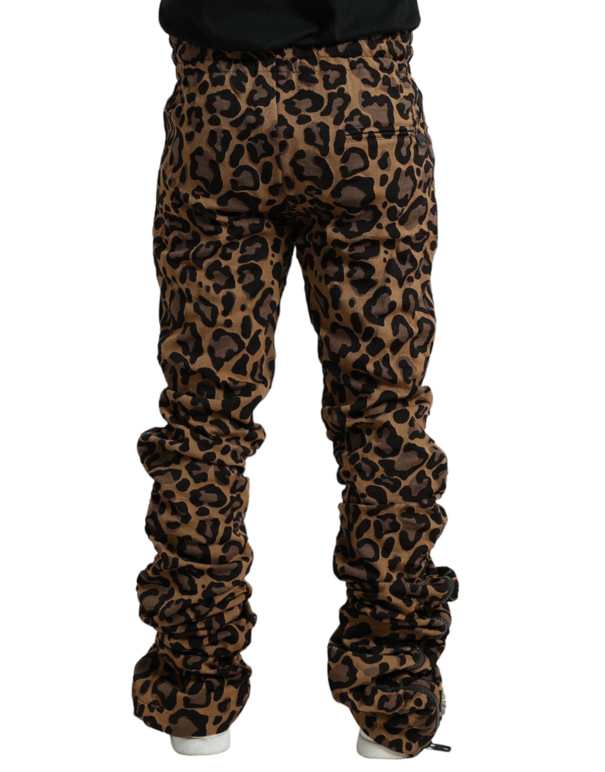 Leopard Jacquard Jogger Men's Pants - Dolce & Gabbana - Modalova