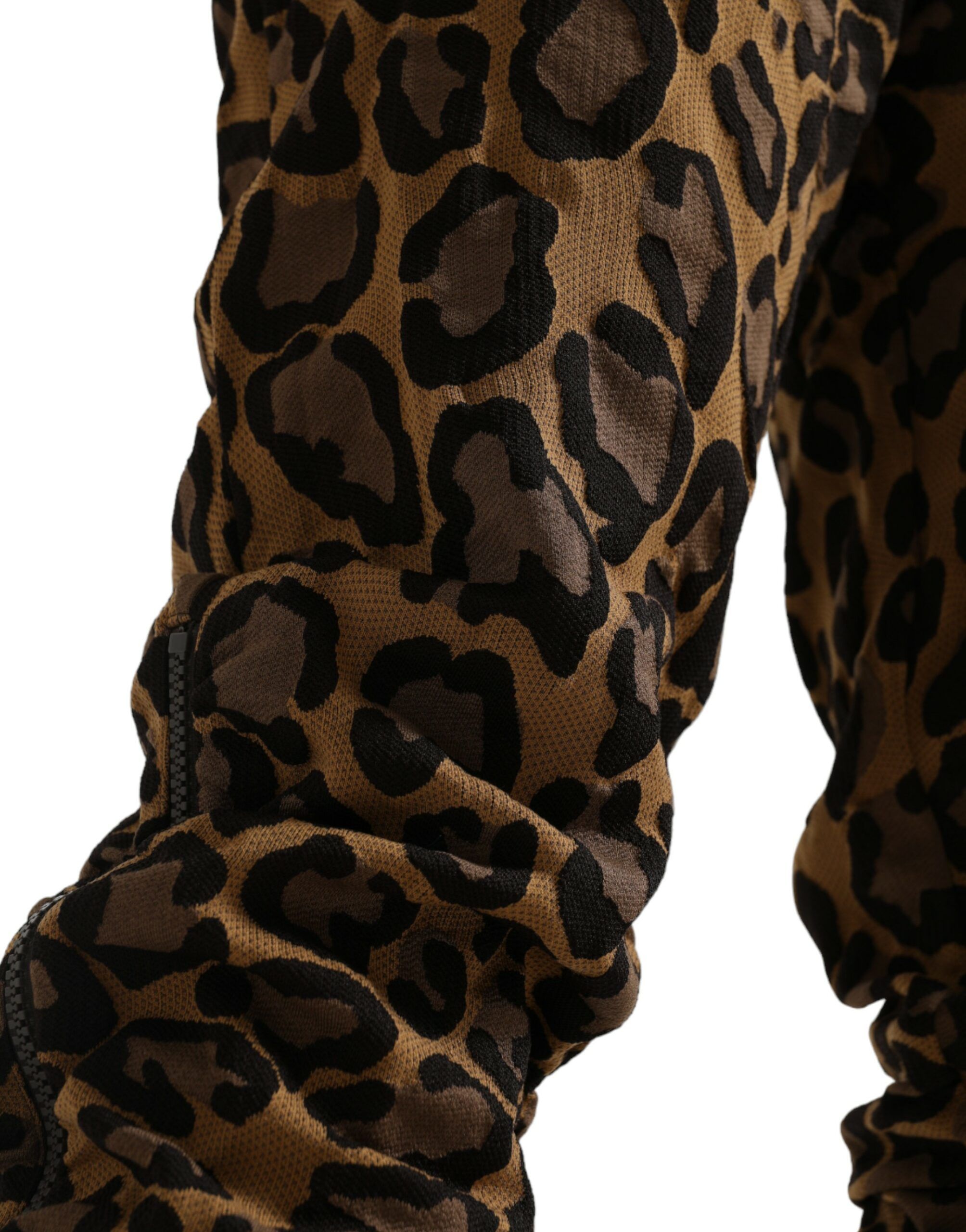 Leopard Jacquard Jogger Men's Pants - Dolce & Gabbana - Modalova