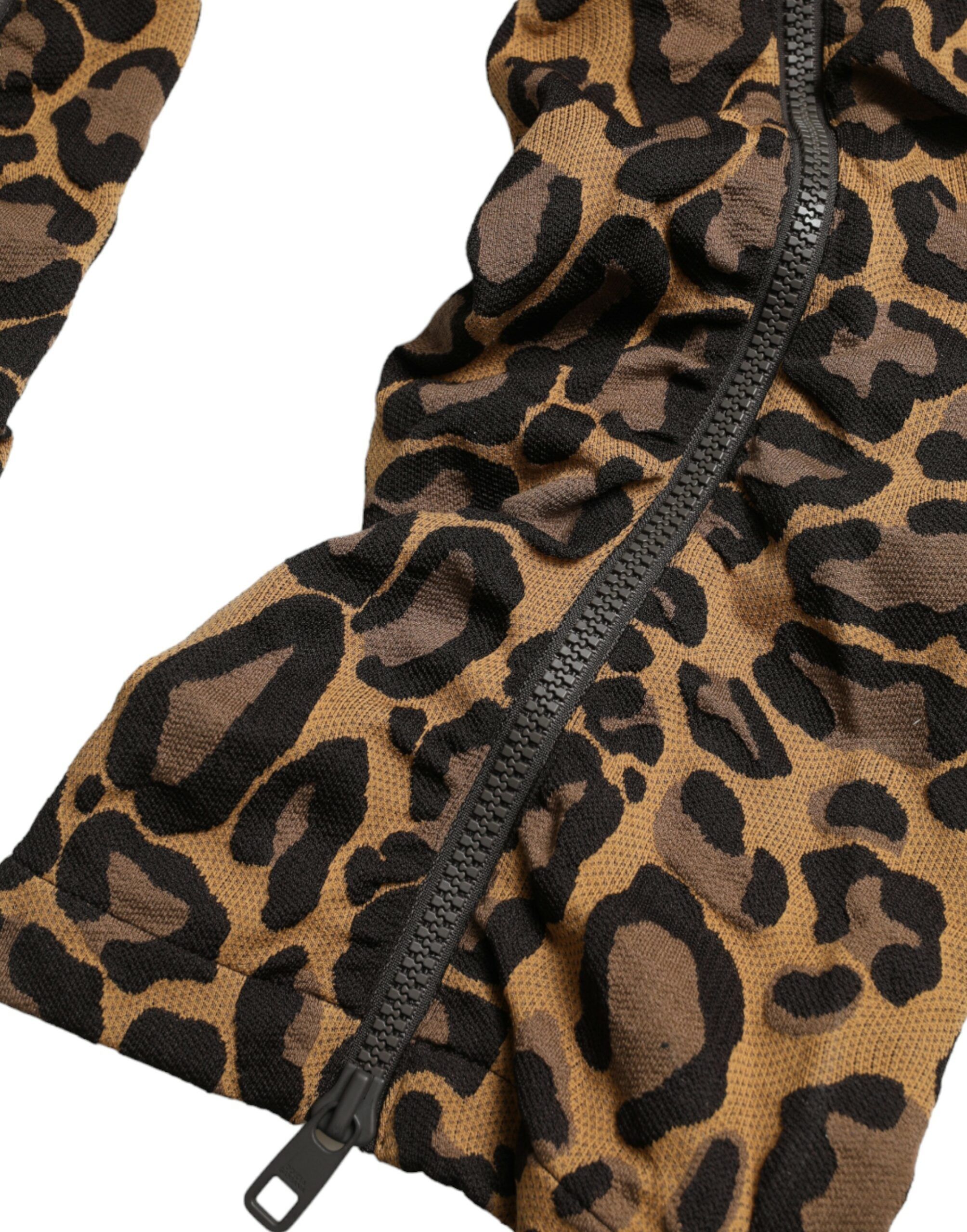 Leopard Jacquard Jogger Men's Pants - Dolce & Gabbana - Modalova
